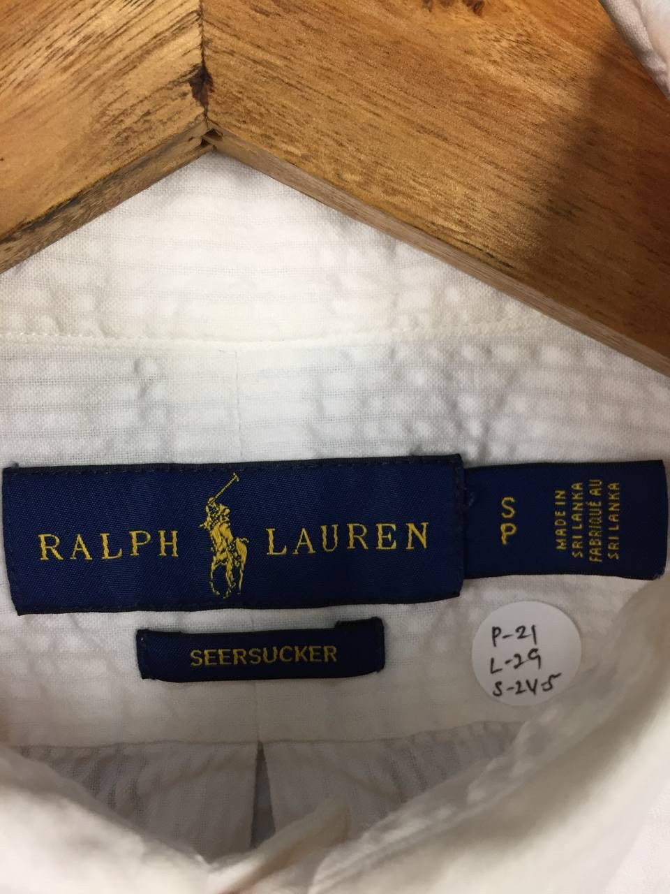 Ralph Lauren Vtg Ralph Lauren Seersucker Button-Down Casual Shirt Size US S / EU 44-46 / 1 - 8 Thumbnail