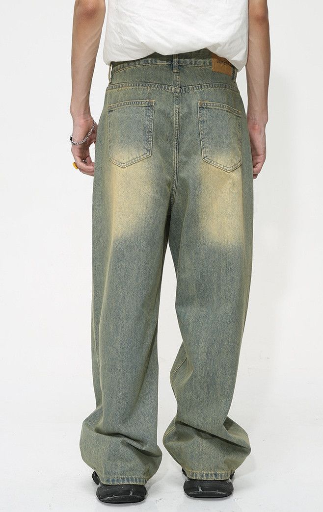 Japanese Brand × Jean Washed distressed loose vintage gradient jeans Size US 32 / EU 48 - 6 Thumbnail