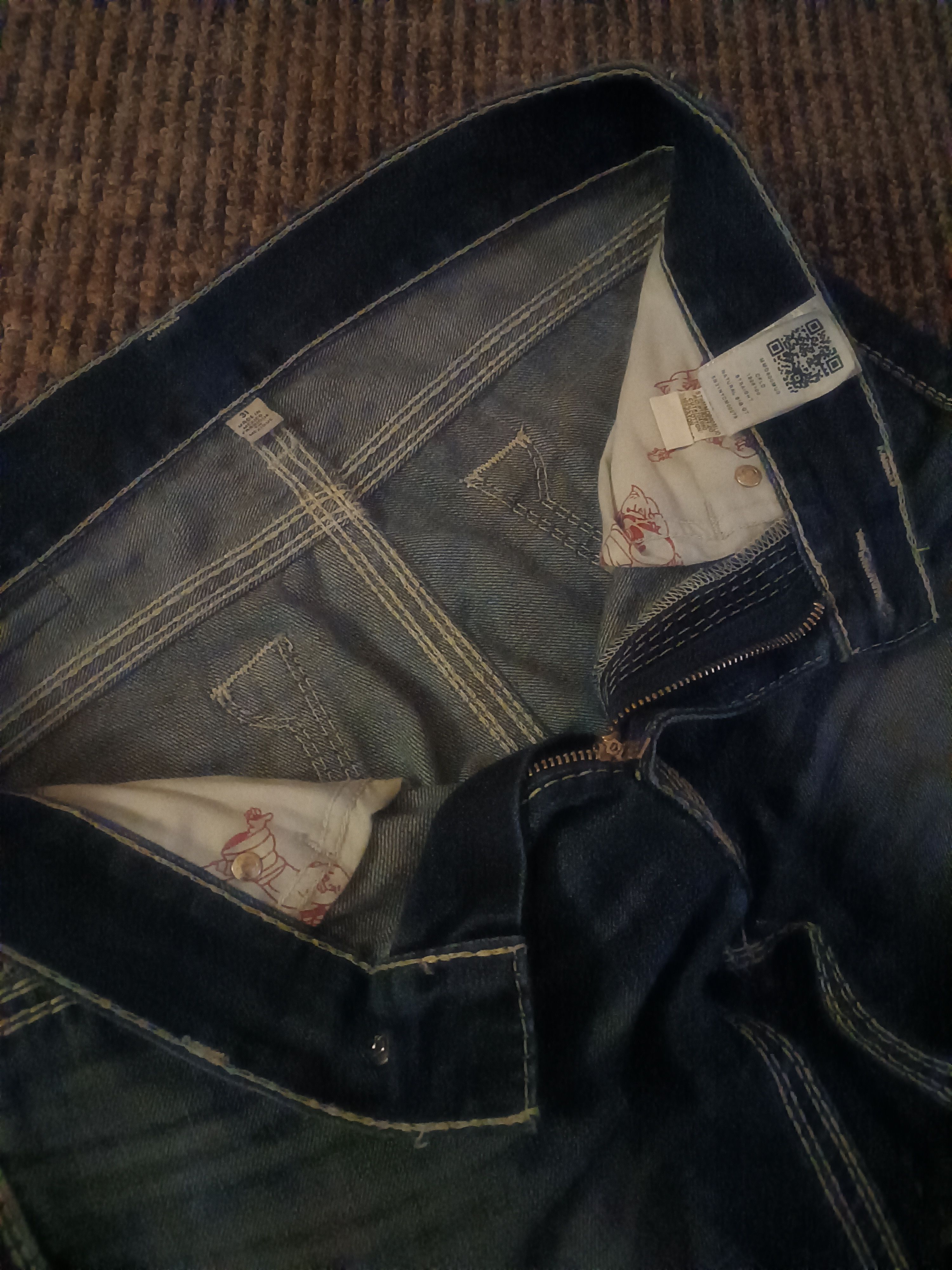 True Religion 🔥🔥 Vintage rare TRUE RELIGION Straight Big QT Size US 31 - 5 Thumbnail