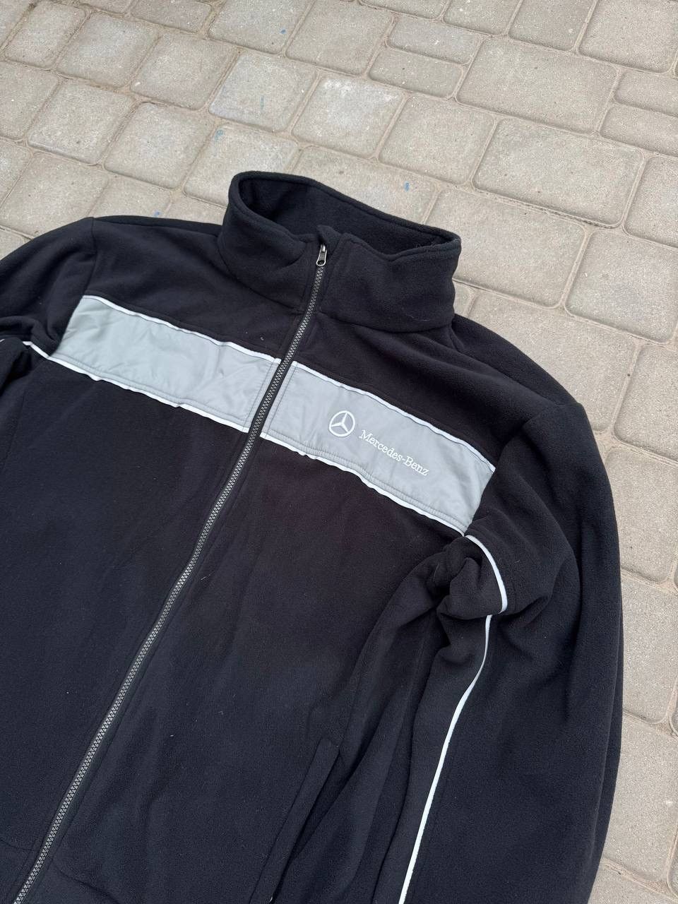 Formula 1 RARE VINTAGE Mercedes Benz Fleece Jacket Sweatshirt Racing Size US XL / EU 56 / 4 - 2 Thumbnail