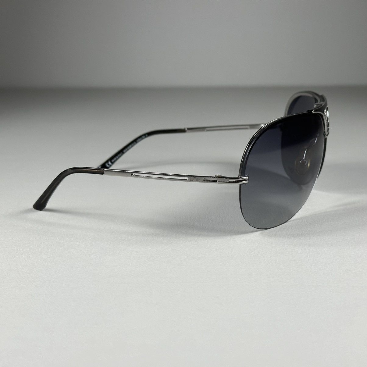 Dior CHRISTIAN DIOR REMOVE/S Ruthenium Aviator Sunglasses Size ONE SIZE - 2 Thumbnail