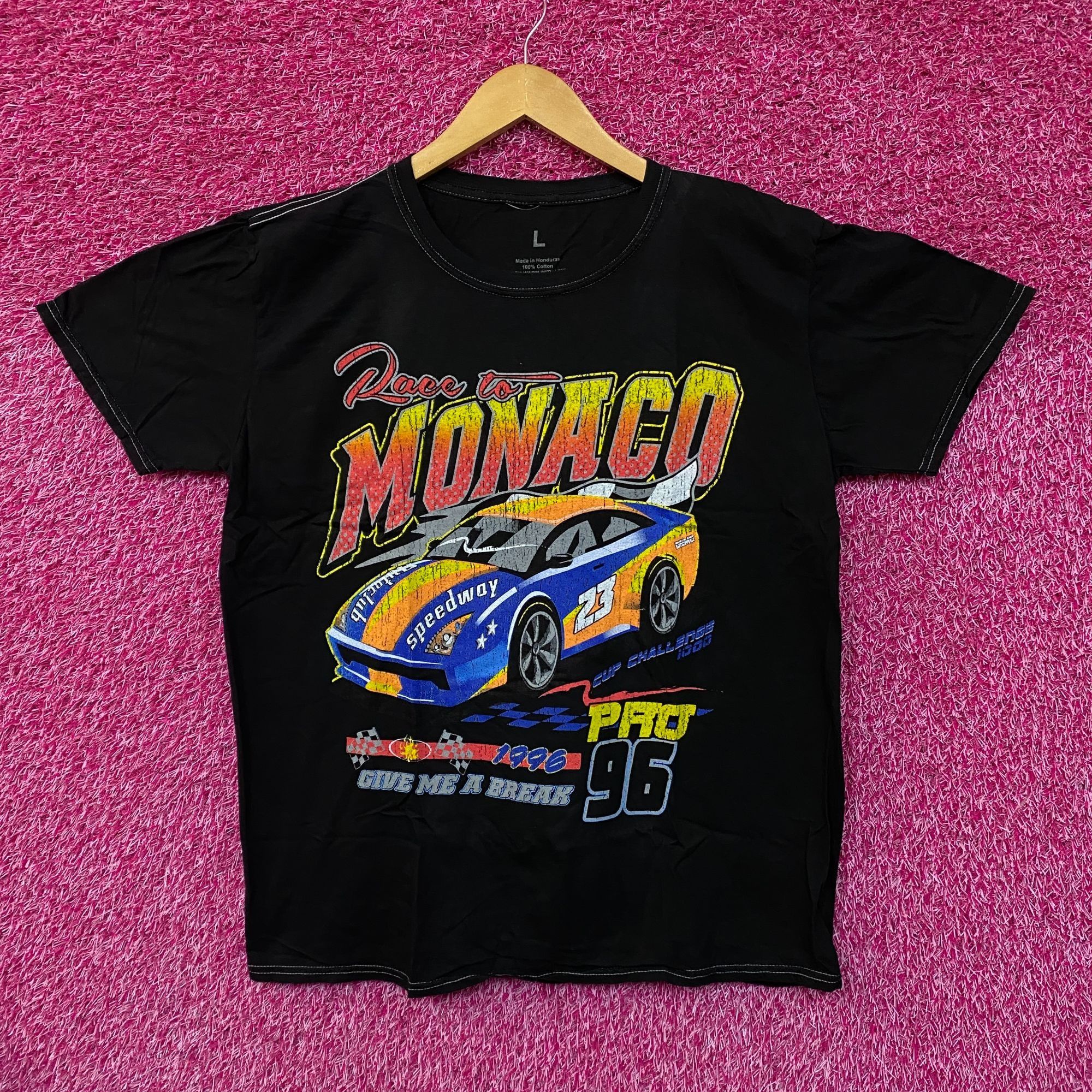 Urban Outfitters Race to Monaco Pro 96 Cup Challenge 1000 Racing Car Tee L Size US L / EU 52-54 / 3 - 1 Thumbnail