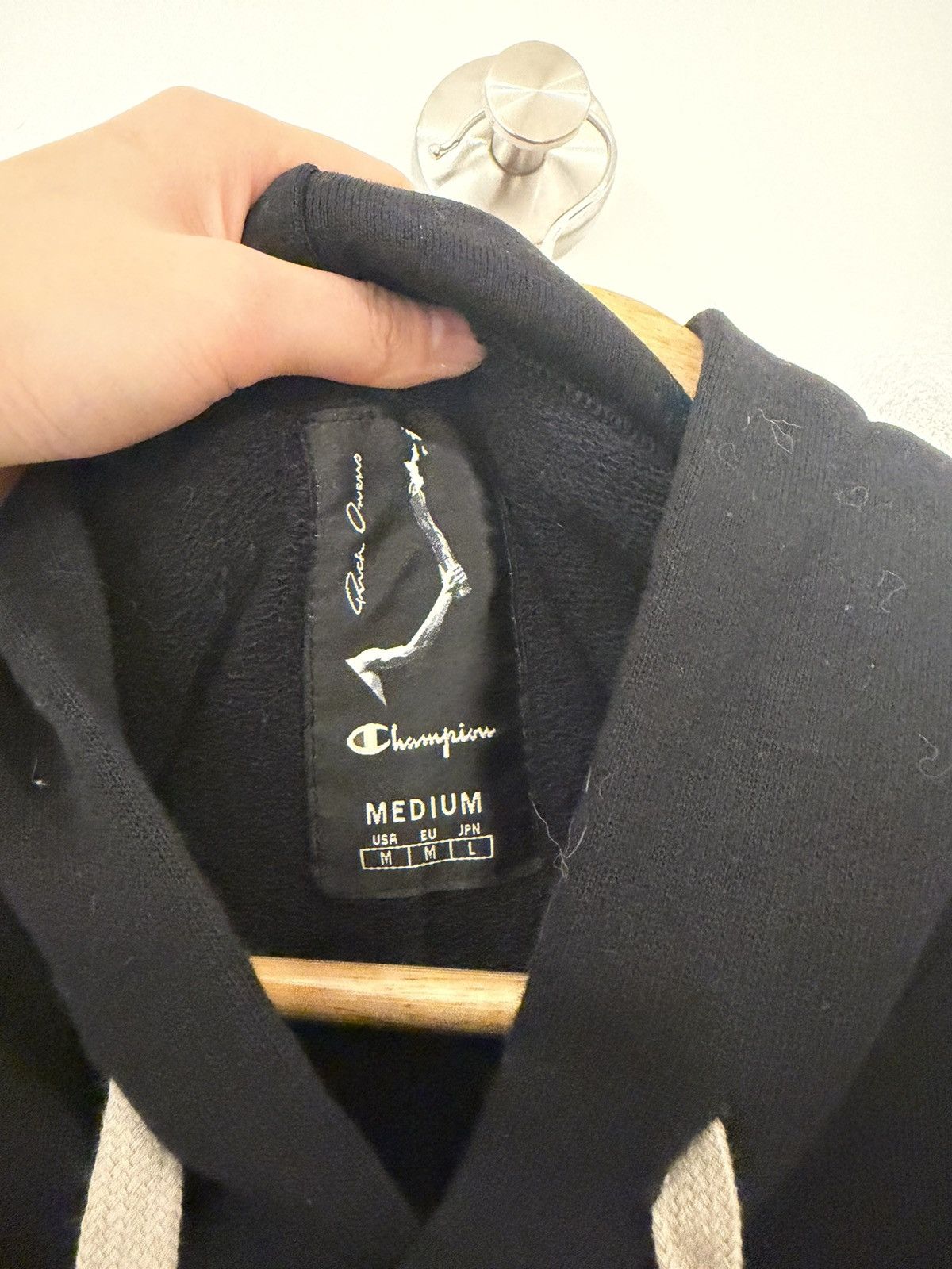 Champion × Rick Owens Rick Owens x Champion Hoodie size M Size US M / EU 48-50 / 2 - 3 Thumbnail