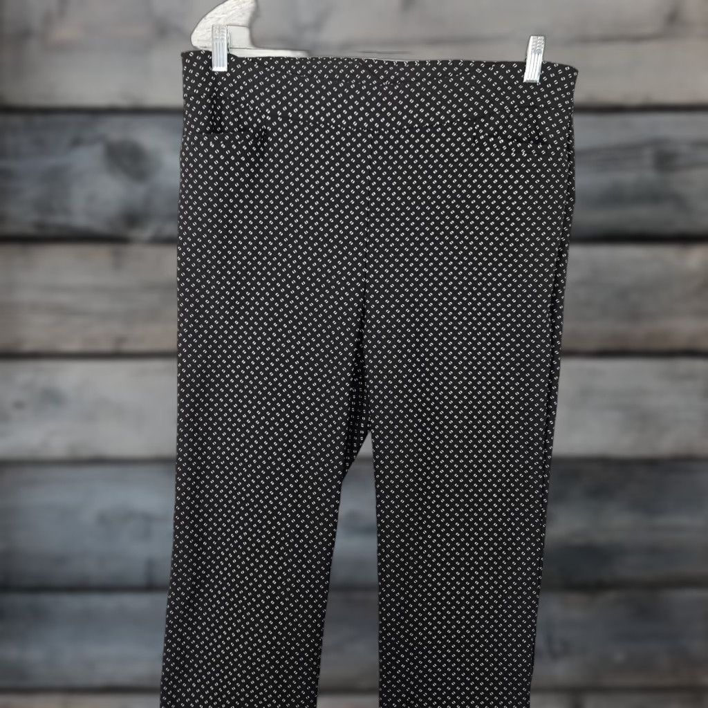Vintage Chico's Womens Pants 14 Dress Pants High Rise Black Rayon Blend Pull On 30 Inseam Womens Size 36" / US 14 / IT 50 - 1 Thumbnail