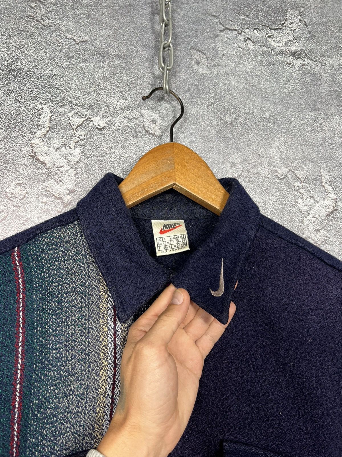 Nike Vintage Nike Andre Agassi Style Flanel Shirt Overshot Size US L / EU 52-54 / 3 - 5 Thumbnail