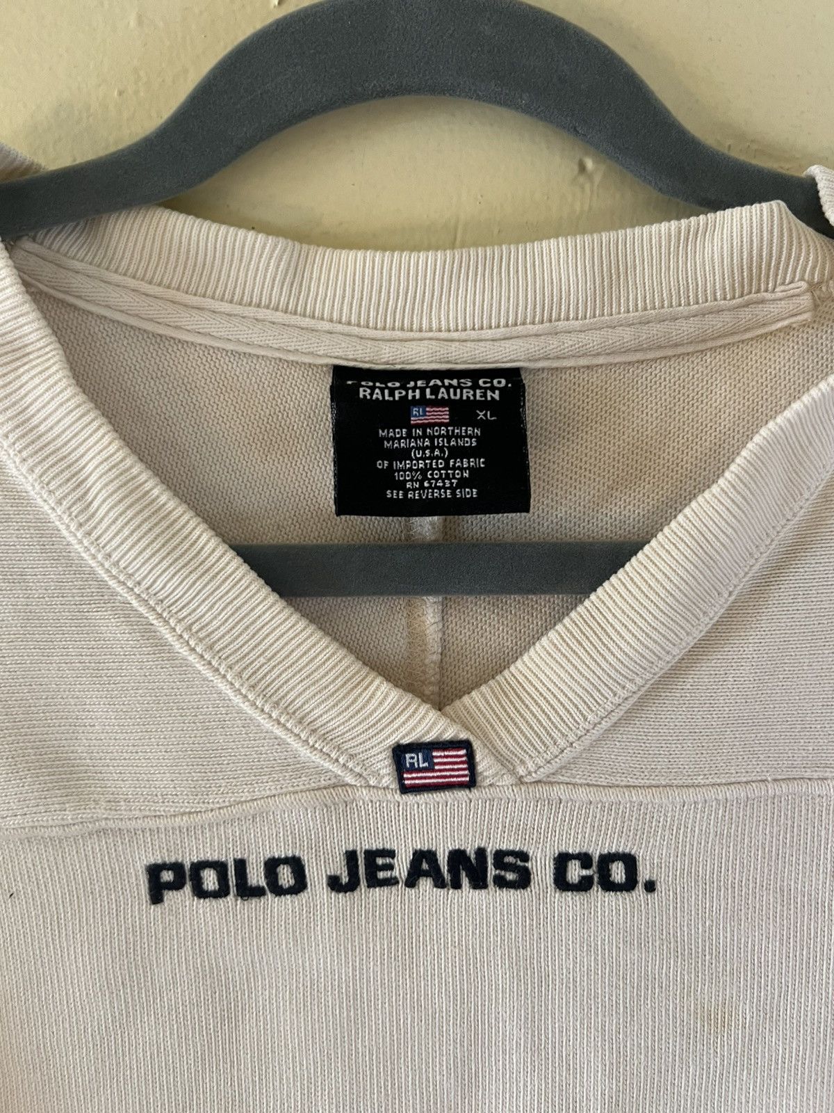 Polo Ralph Lauren × Vintage Vintage Polo Jeans Co. Long Sleeve Sweater - Embroidered"67” Size US XL / EU 56 / 4 - 2 Thumbnail