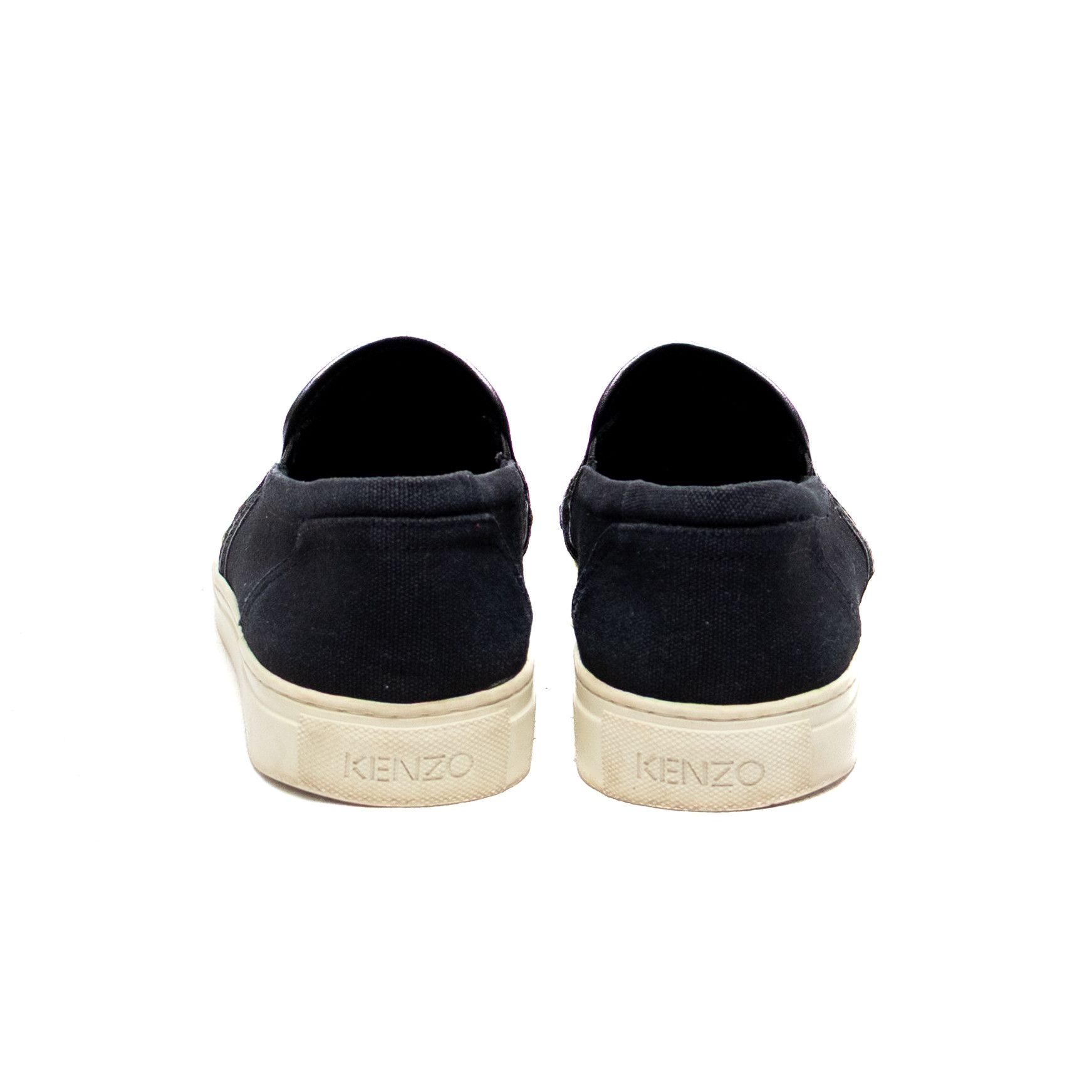 Kenzo Kenzo Men’s Black Canvas Slip-On Sneakers | Size 9 Size US 9 / EU 42 - 5 Thumbnail