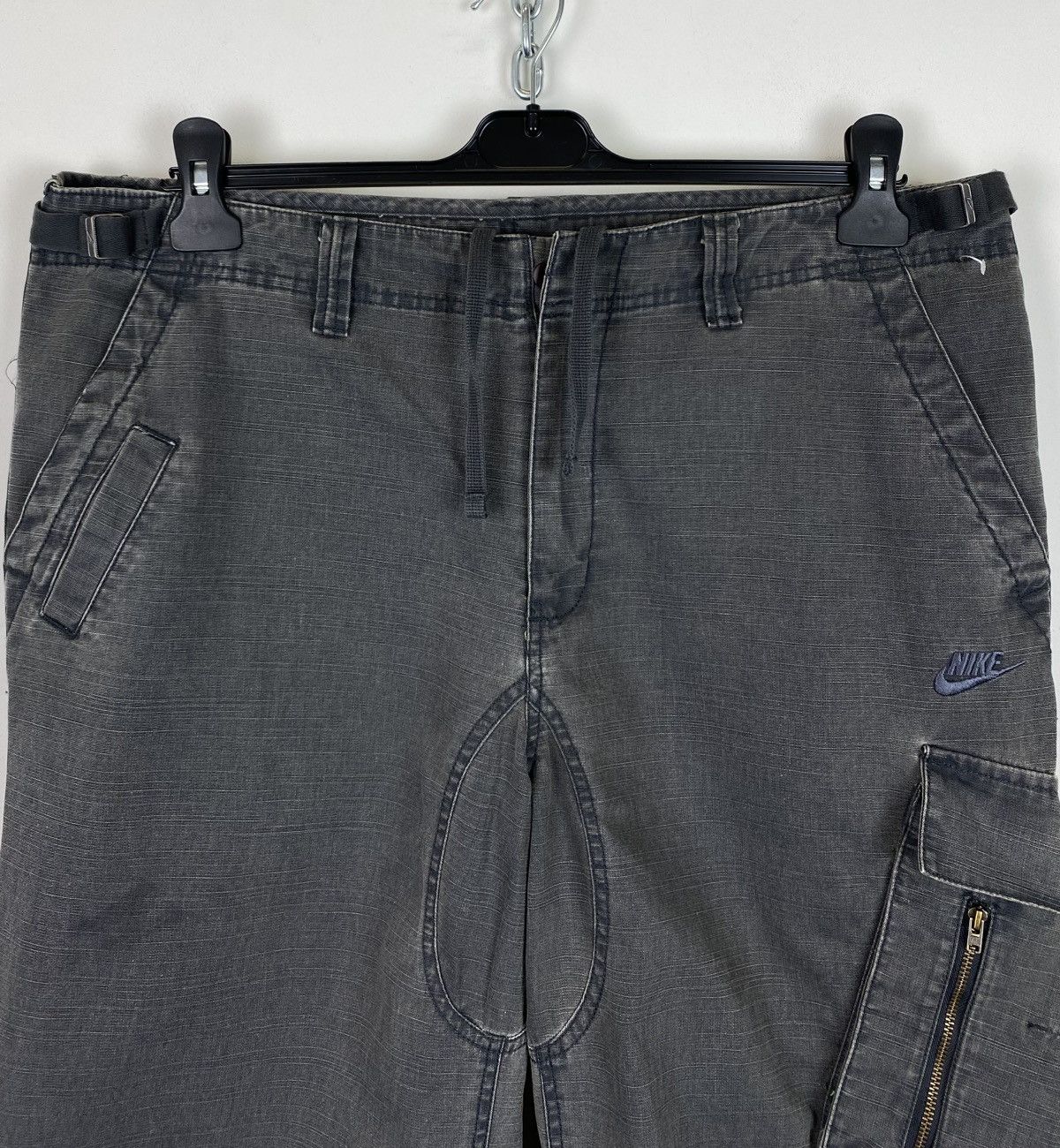 Nike Vintage Y2K Nike Washed Cargo Pants Travis Schott Style Grey Size US 34 / EU 50 - 2 Thumbnail