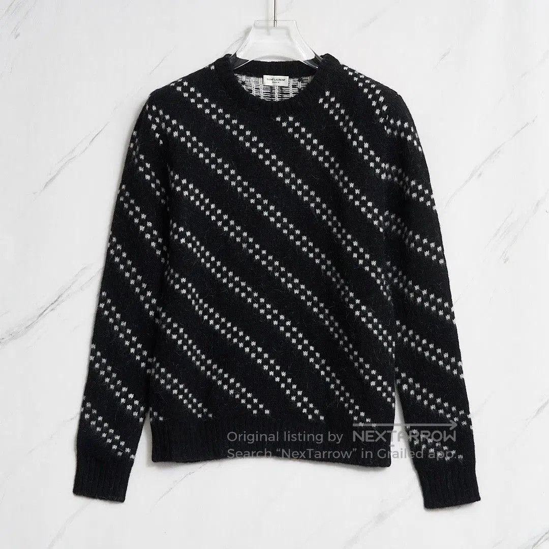 Saint Laurent Paris Saint Laurent Men's Zigzag Knit Sweater. Size US M / EU 48-50 / 2 - 1 Thumbnail