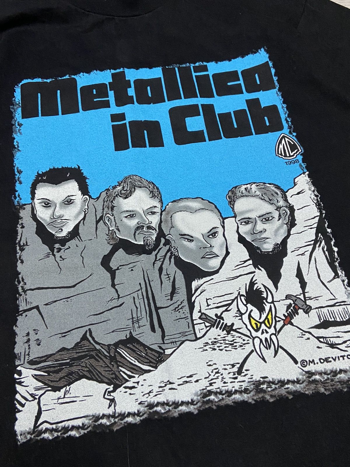 Metallica Metallica the club Harley Davidson 1998 vintage t-shirt Size US L / EU 52-54 / 3 - 4 Thumbnail