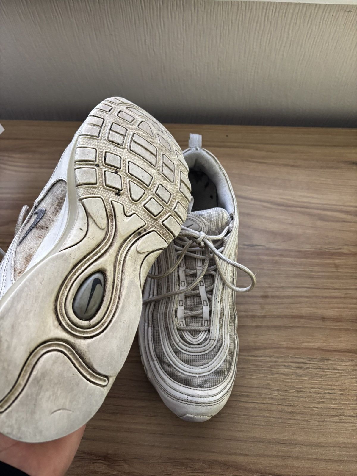 Nike Nike Air Max 97 - Triple White Size US 10.5 / EU 43-44 - 6 Thumbnail