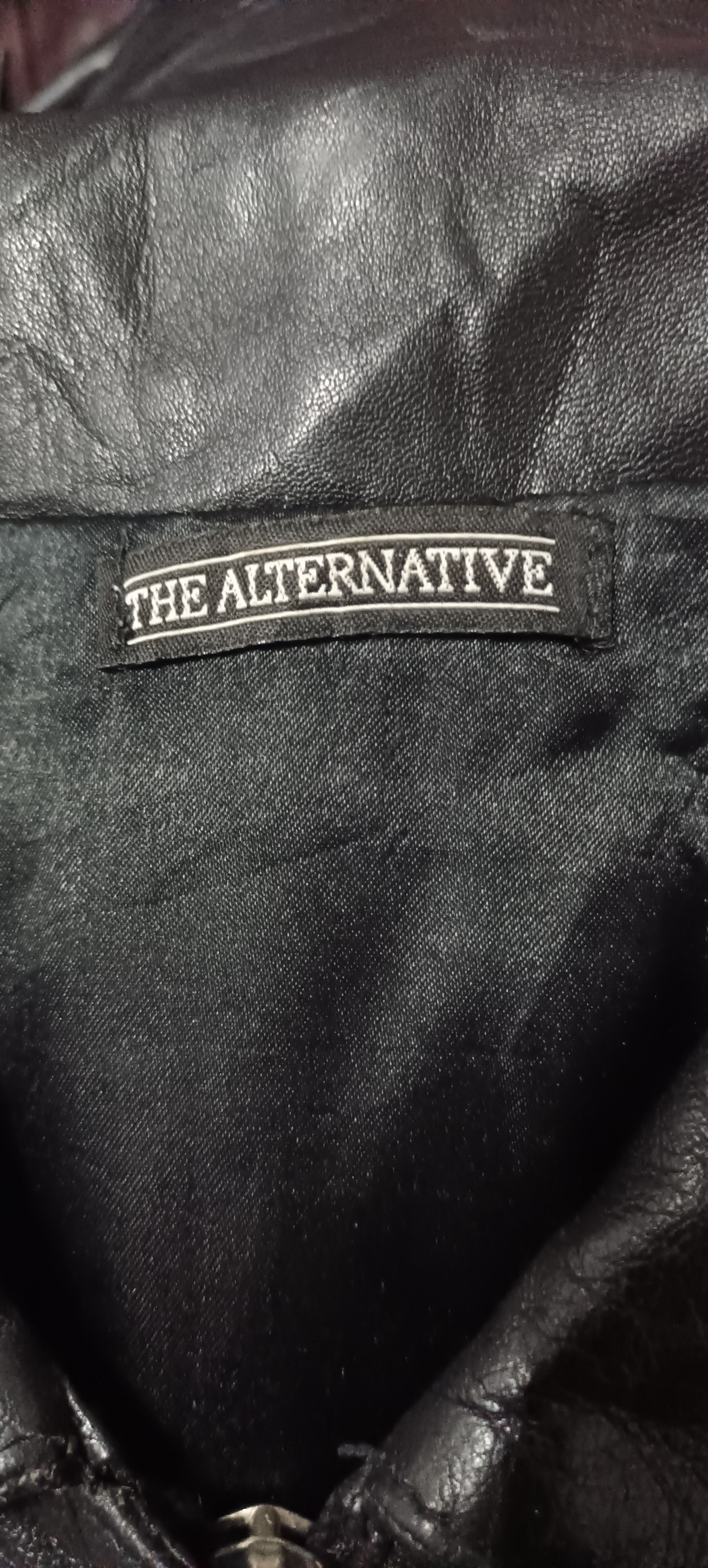 Vintage Vintage Genuine Black Leather TheAlternative Size US L / EU 52-54 / 3 - 13 Thumbnail