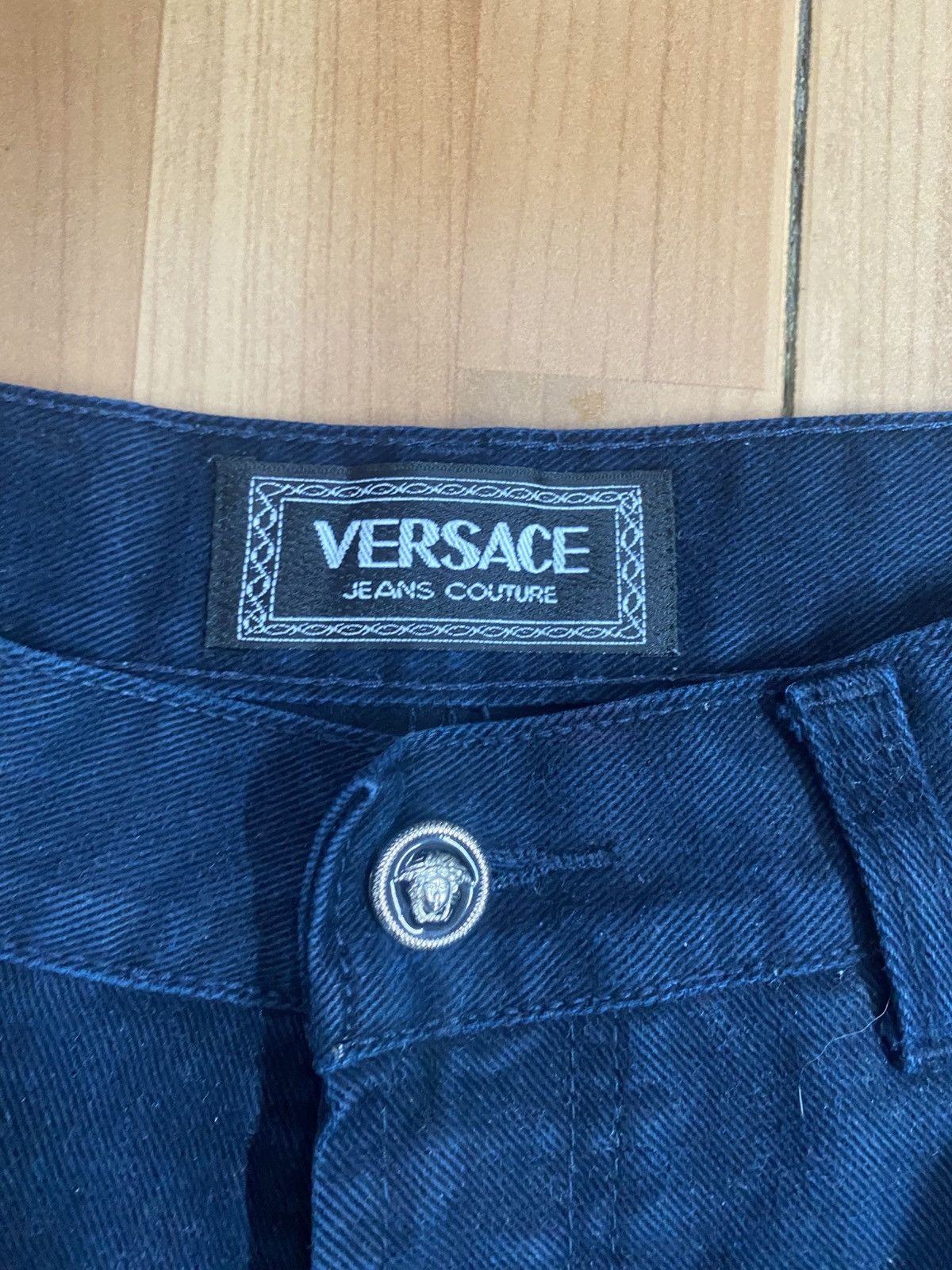 Versace Versace Jeans Couture Men’s Dark Blue Jeans 34 Vintage Size US 34 / EU 50 - 12 Thumbnail