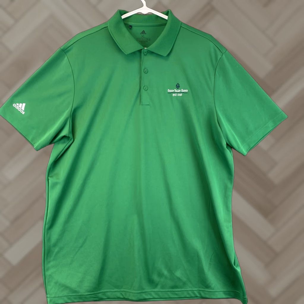 Adidas ADIDAS Golf Polo Shirt XL Green Short Sleeve Sports Mens Size US XL / EU 56 / 4 - 1 Thumbnail