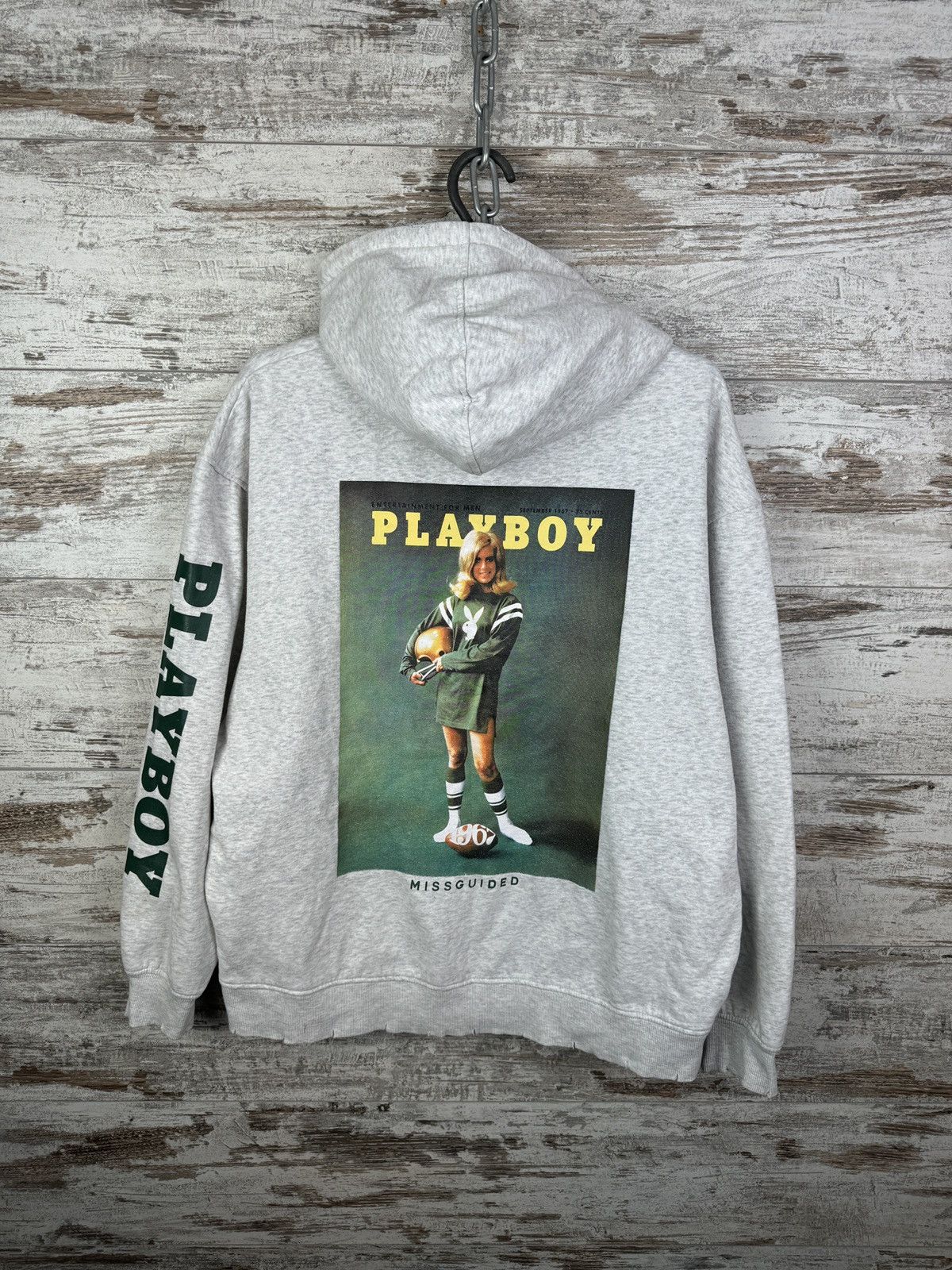 Japanese Brand Mens Vintage Playboy zip hoodie big logo jacket sweatshirt Size US S / EU 44-46 / 1 - 1 Thumbnail
