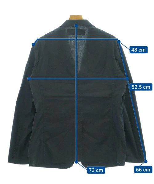 Comme des Garcons Homme Jacket Cotton 3 Button Plain Patch Pocket Navy Blue Size US L / EU 52-54 / 3 - 3 Thumbnail