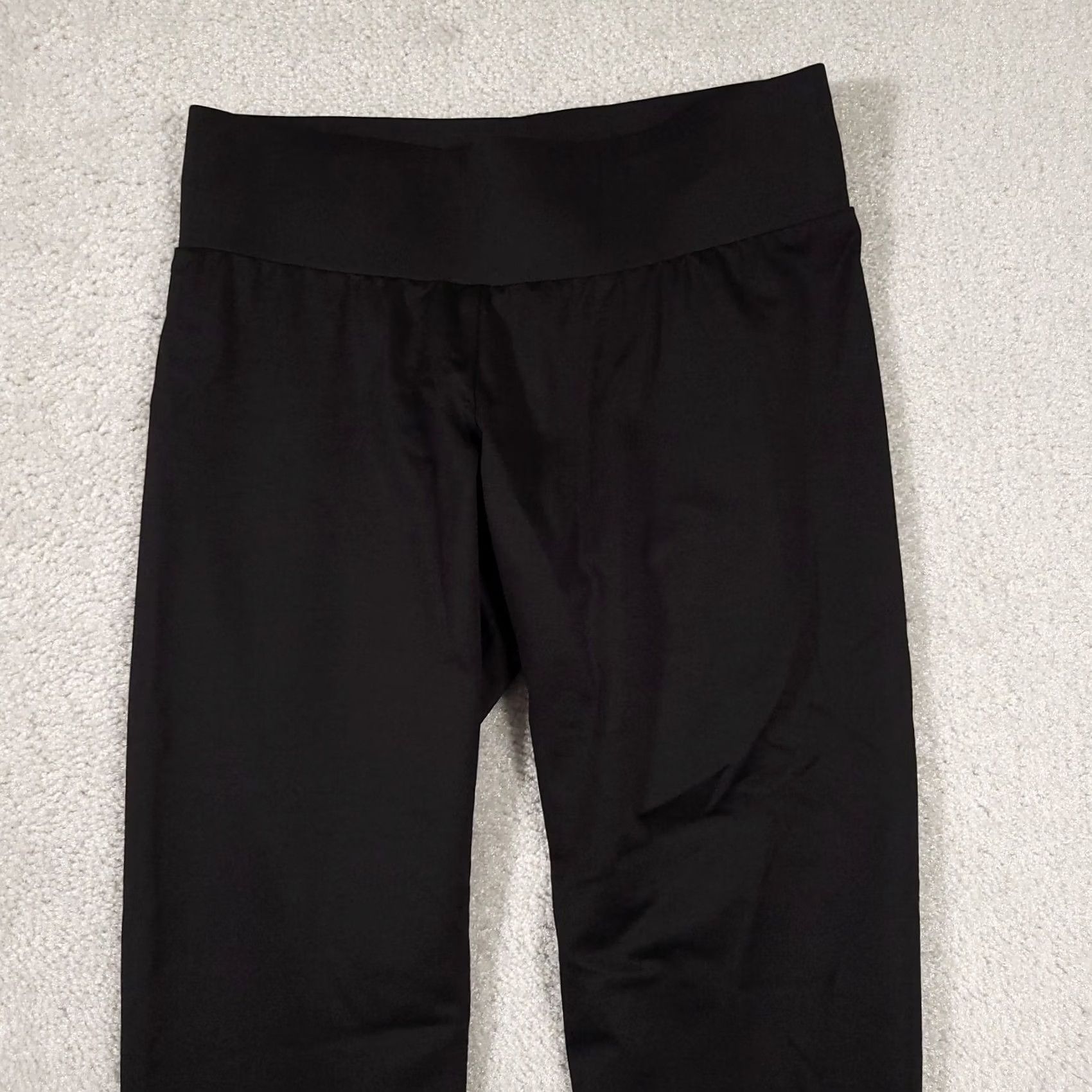 Vintage A'nue Ligne Leggings Womens Small Black Wide Band Classic Style Stretch - Activewear, Casual, Travel, Business Size 28" / US 6 / IT 42 - 3 Thumbnail