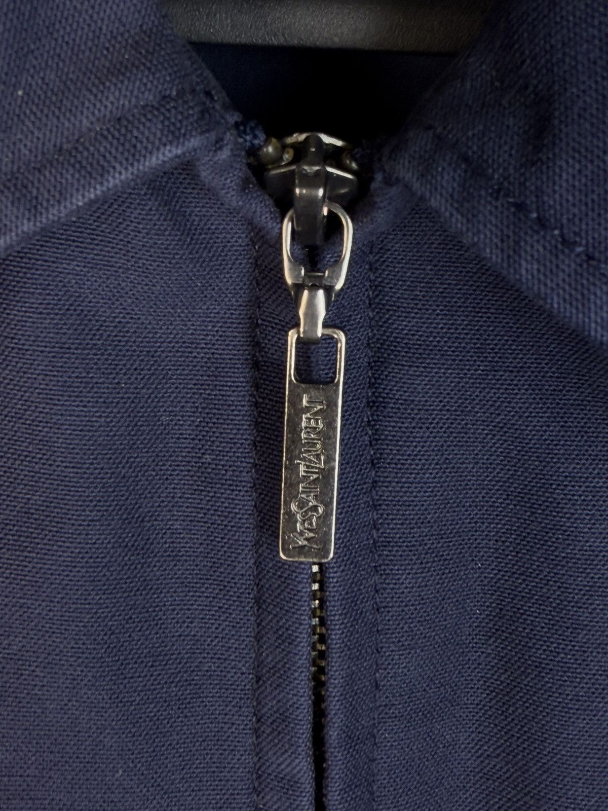 Yves Saint Laurent Cotton YSL Jacket Blue/Navy Soft YSL Bomber Size US M / EU 48-50 / 2 - 6 Thumbnail
