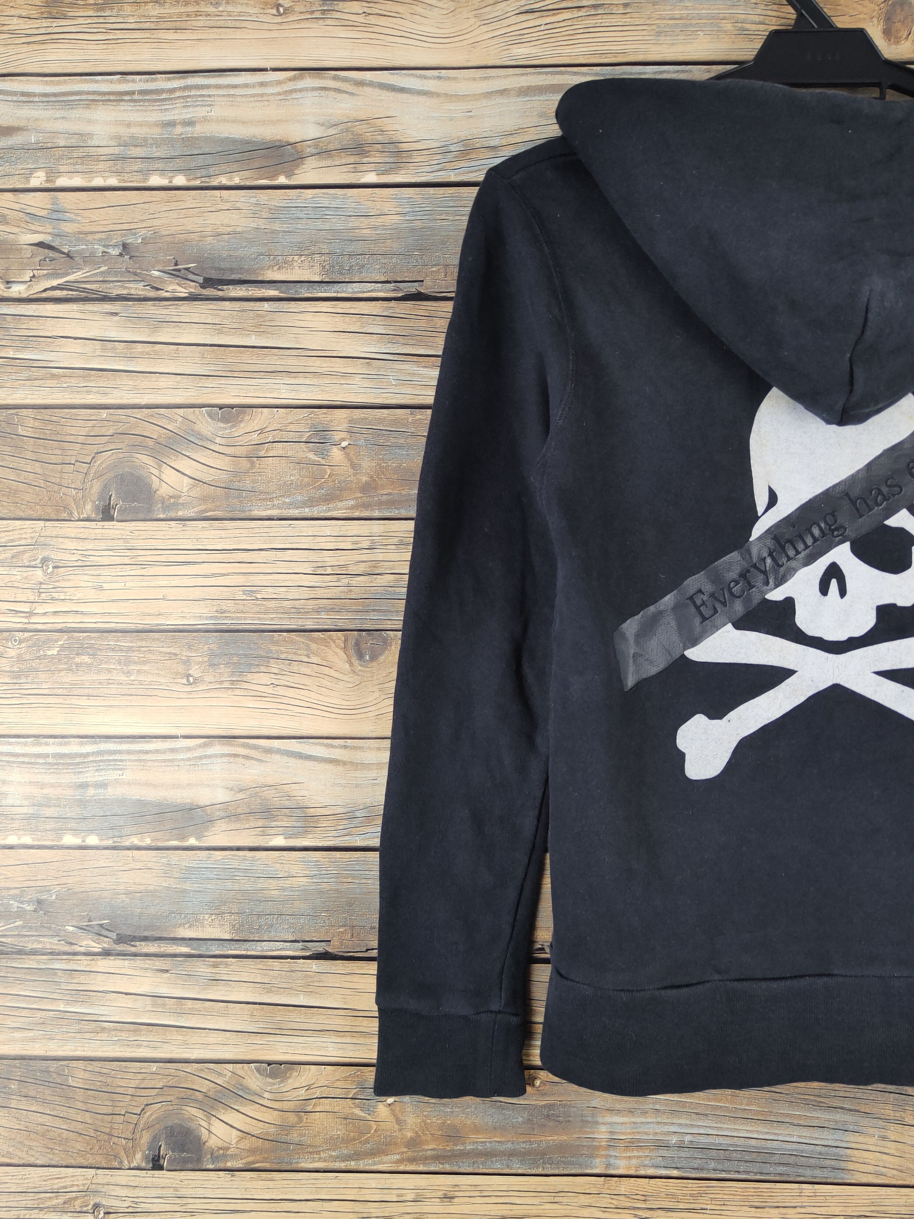Japanese Brand DL D-Land Skull Black Hoodie Sweatshirts #1978 Size M / US 6-8 / IT 42-44 - 2 Thumbnail