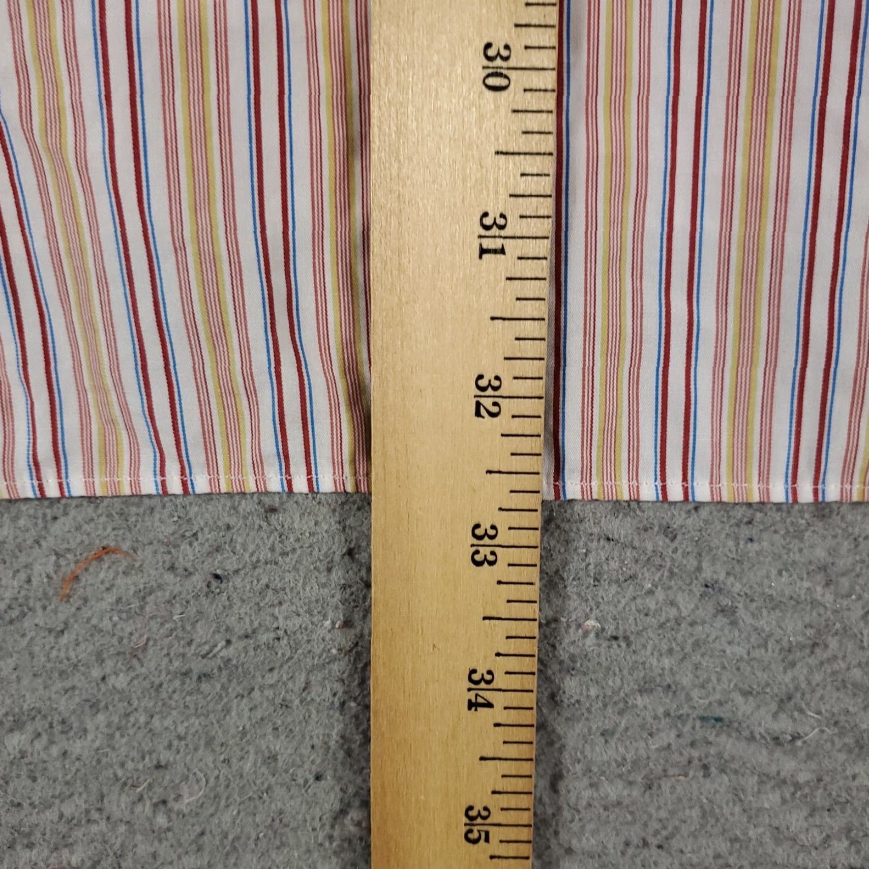 Pinko VINTAGE? No — Thomas Pink Shirt Mens Size 16 Red Blue Striped Dress Shirt Long Sleeve Button Up Cotton Classic Fit 16 Red Mens Regular Shirt Size 42R - 5 Thumbnail