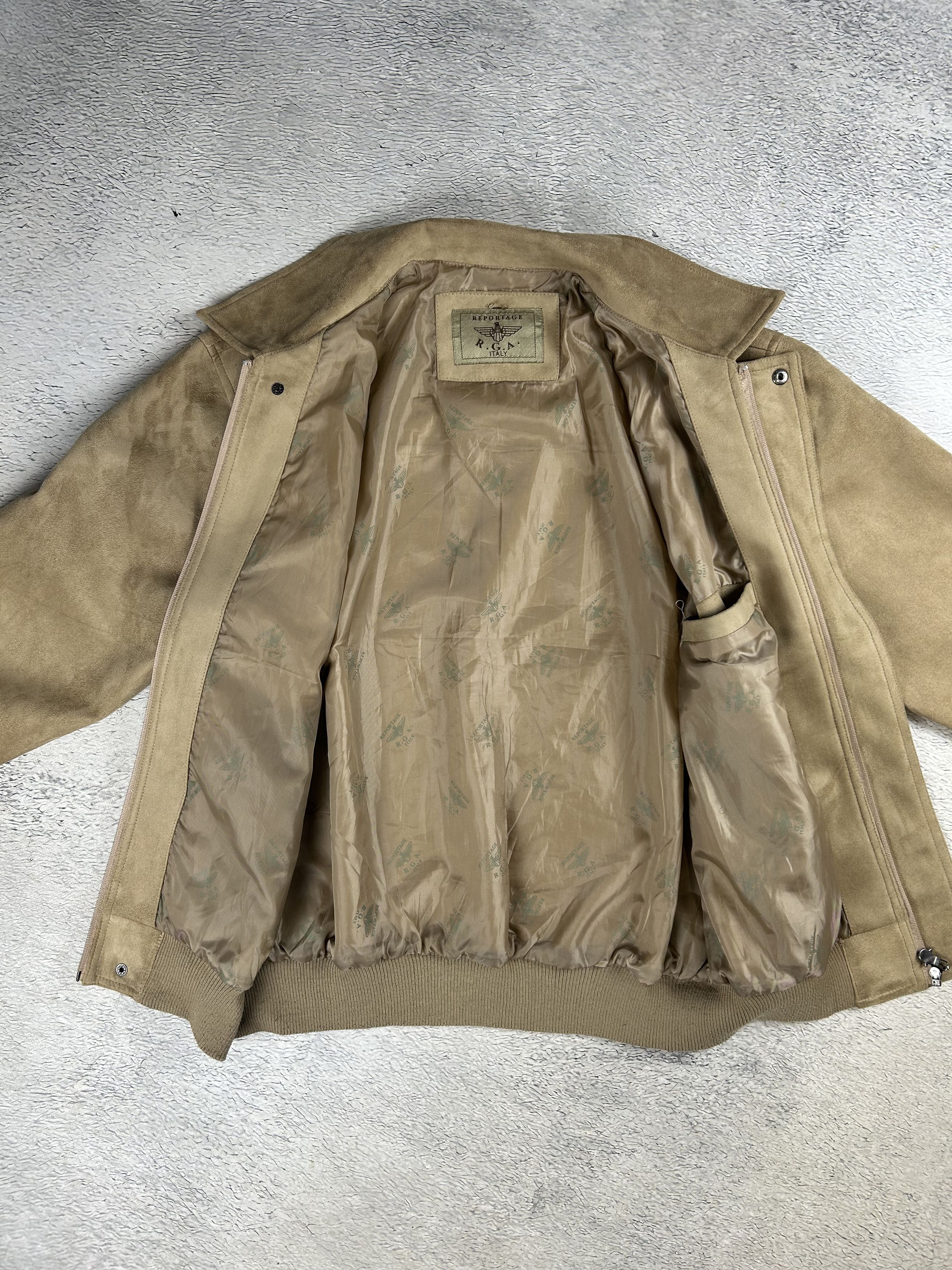 Vintage Vintage Reportage R.G.A Jacket Artificial Leather Oldmoney Size US L / EU 52-54 / 3 - 6 Thumbnail