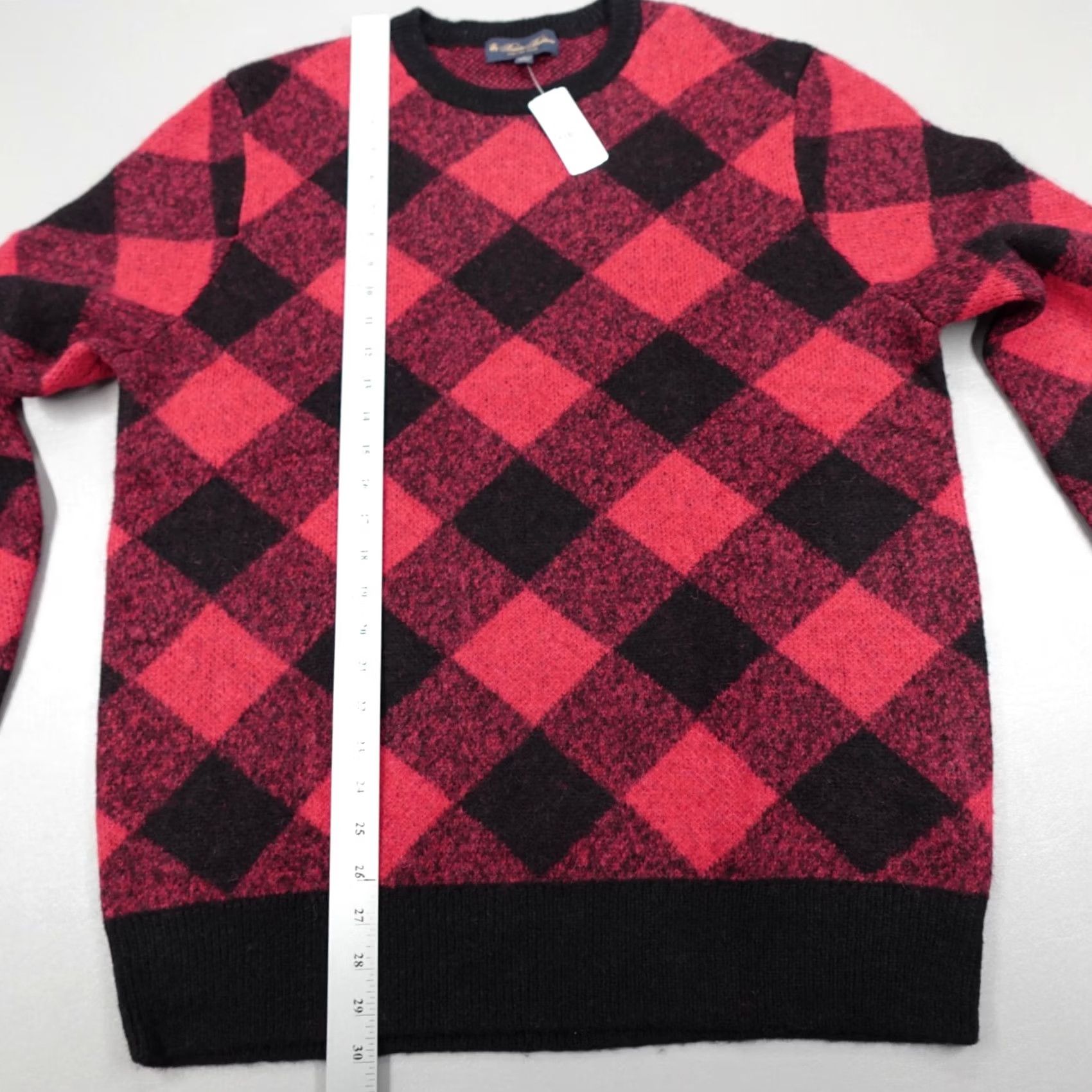 Brooks Brothers Brooks Brothers Buffalo Plaid Alpaca Wool Sweater Italian Yarn Men's Size L Multicolor Plaid Knit Crew Neck Long Sleeve Pullover Winter Fall Spring Size US L / EU 52-54 / 3 - 6 Thumbnail