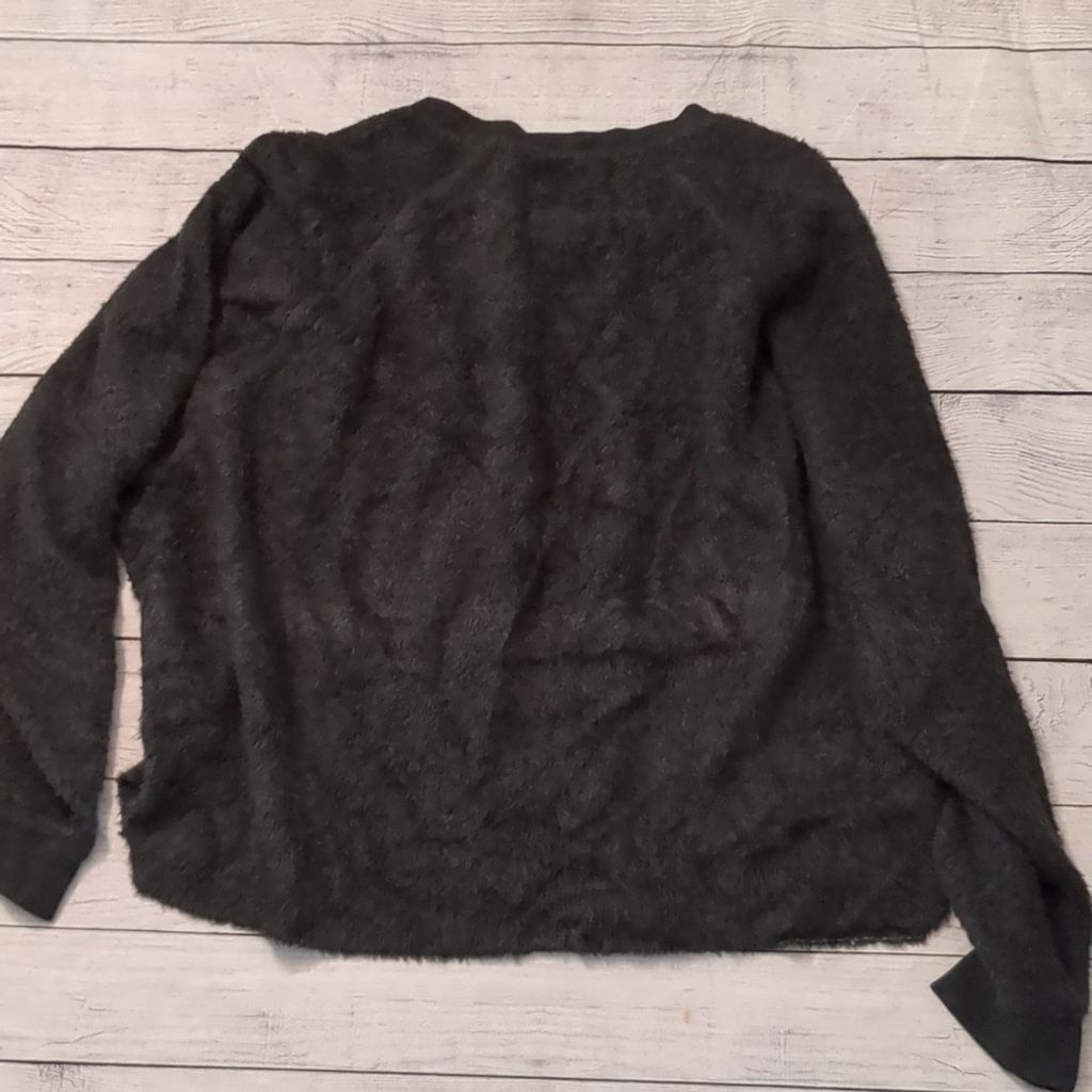 Billabong Billabong gray fuzzy long sleeve top size small Size S / US 4 / IT 40 - 3 Thumbnail