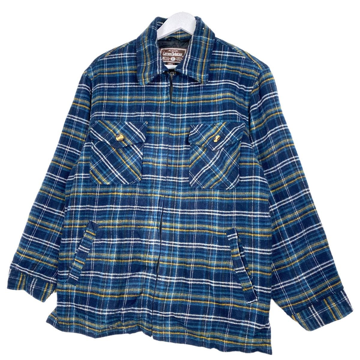 Japanese Brand × Vintage 💥GARAM DEBUTANT TARTAN WORKER RETRO JACKET Size US M / EU 48-50 / 2 - 2 Thumbnail