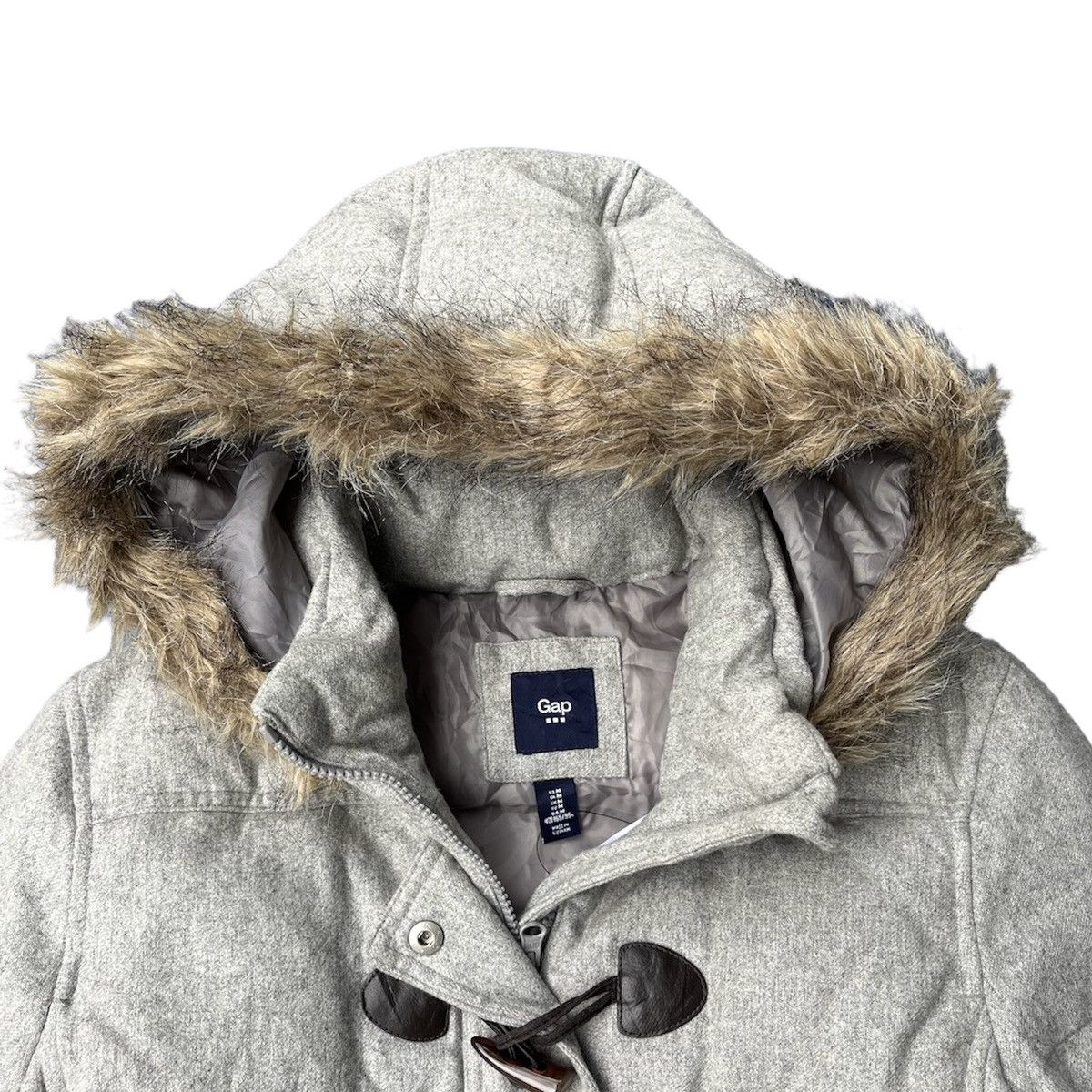 If Six Was Nine 2000s GAP Fur Down Jacket Size US M / EU 48-50 / 2 - 5 Thumbnail