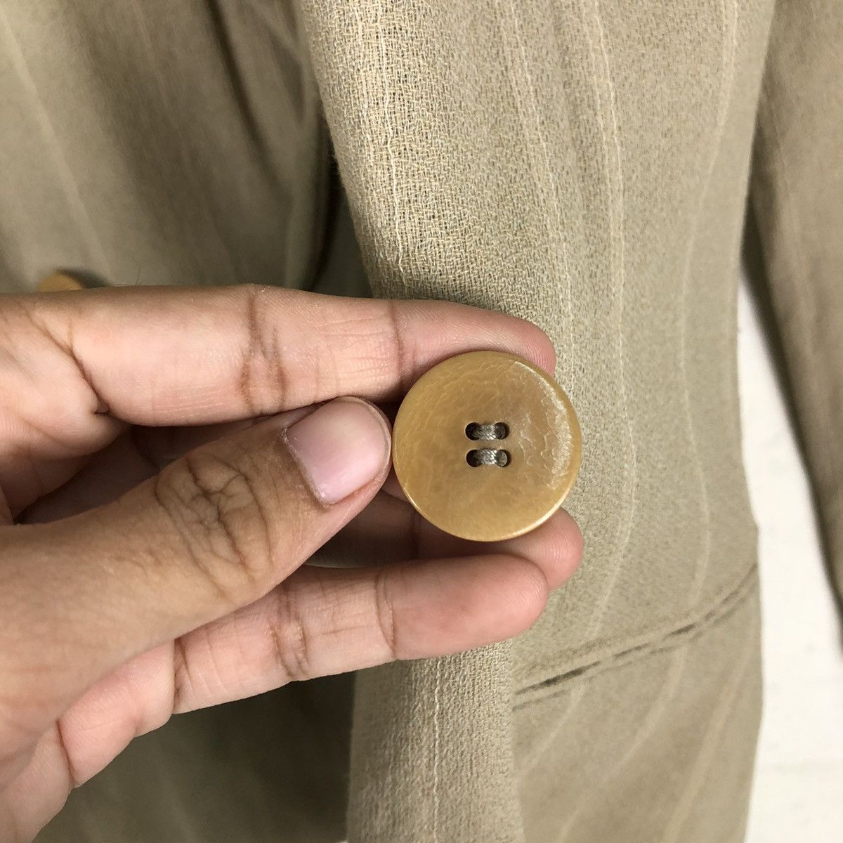 Giorgio Armani 📌Vintage Giorgio Armani Y Collar Coats Jacket Button Size US M / EU 48-50 / 2 - 17 Thumbnail