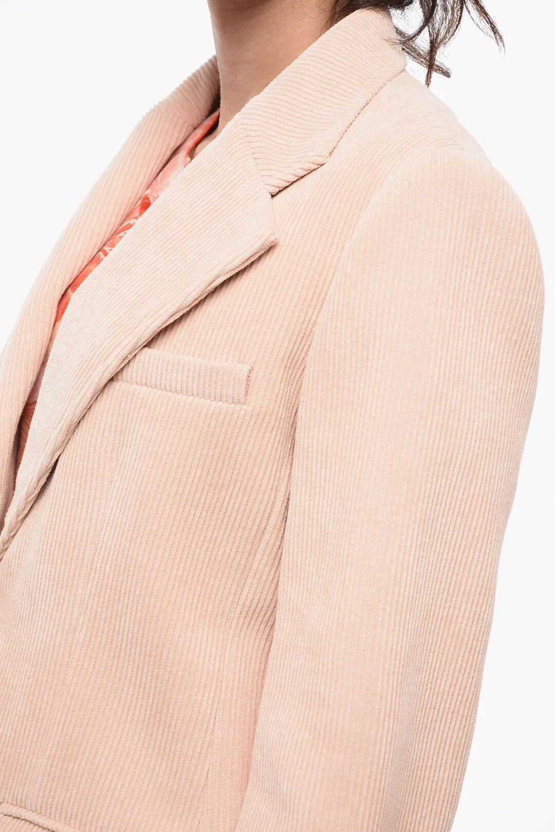 Chloe og1mm0426 Ribbed Blazer in Pink Size S / US 4 / IT 40 - 3 Thumbnail