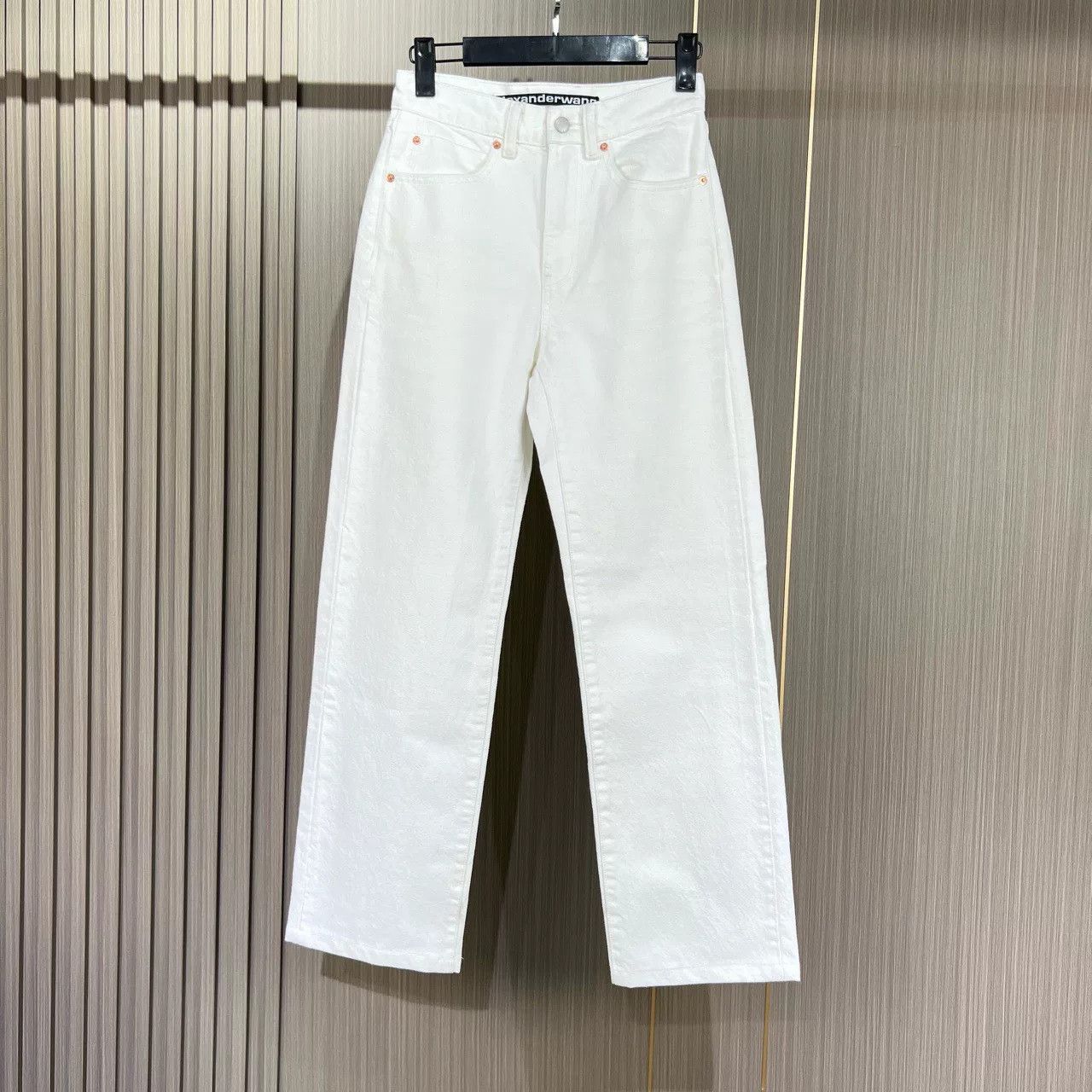 Alexander Wang Alexander Wang White Leather Label Denim Pants Size 23" - 1 Thumbnail