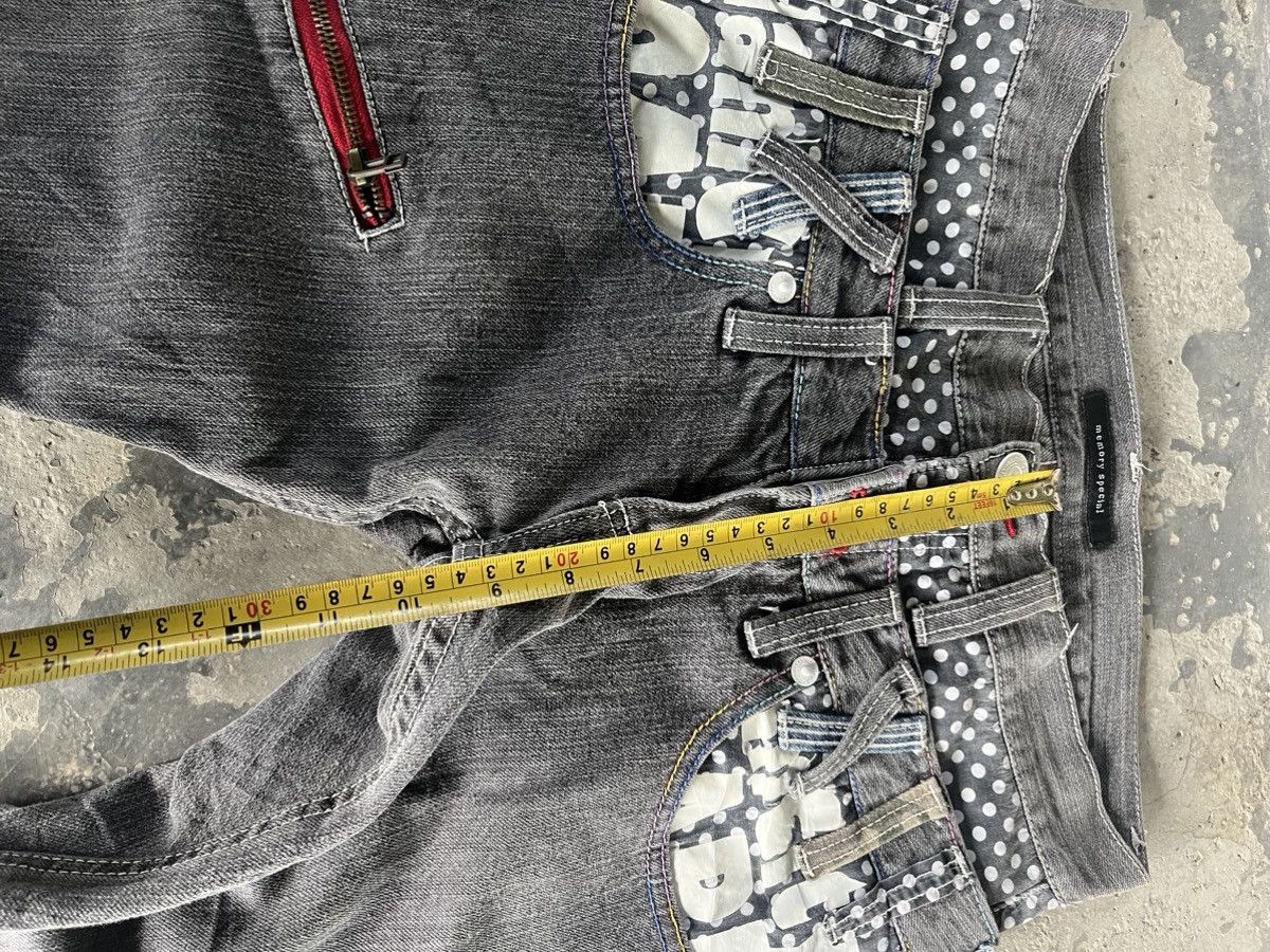 If Six Was Nine × Japanese Brand × Vintage Doublewaist Crazy Denim Size US 29 - 9 Thumbnail