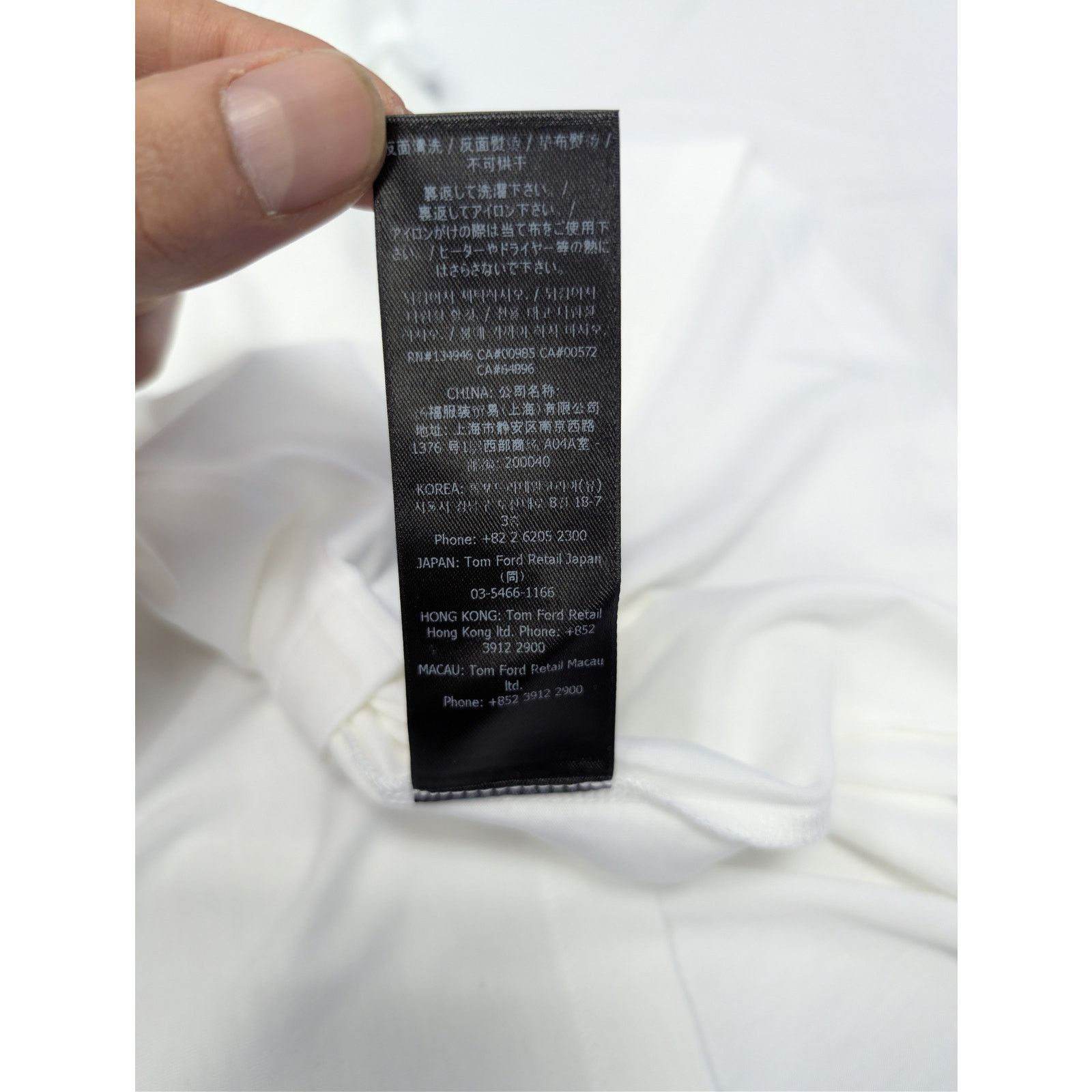 Tom Ford o1rshd1 CC20 T-Shirt in White Size US M / EU 48-50 / 2 - 20 Thumbnail