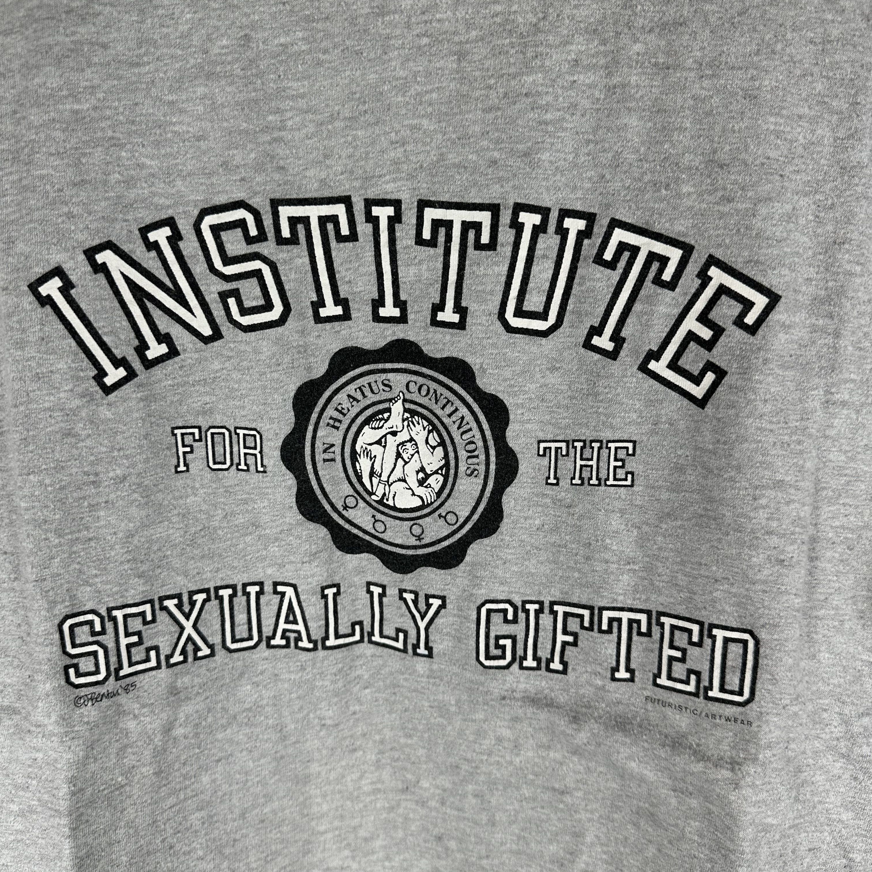 Vintage Vintage 1985 Institute For The Sexually Gifted Humor T-Shirt Size US L / EU 52-54 / 3 - 2 Thumbnail