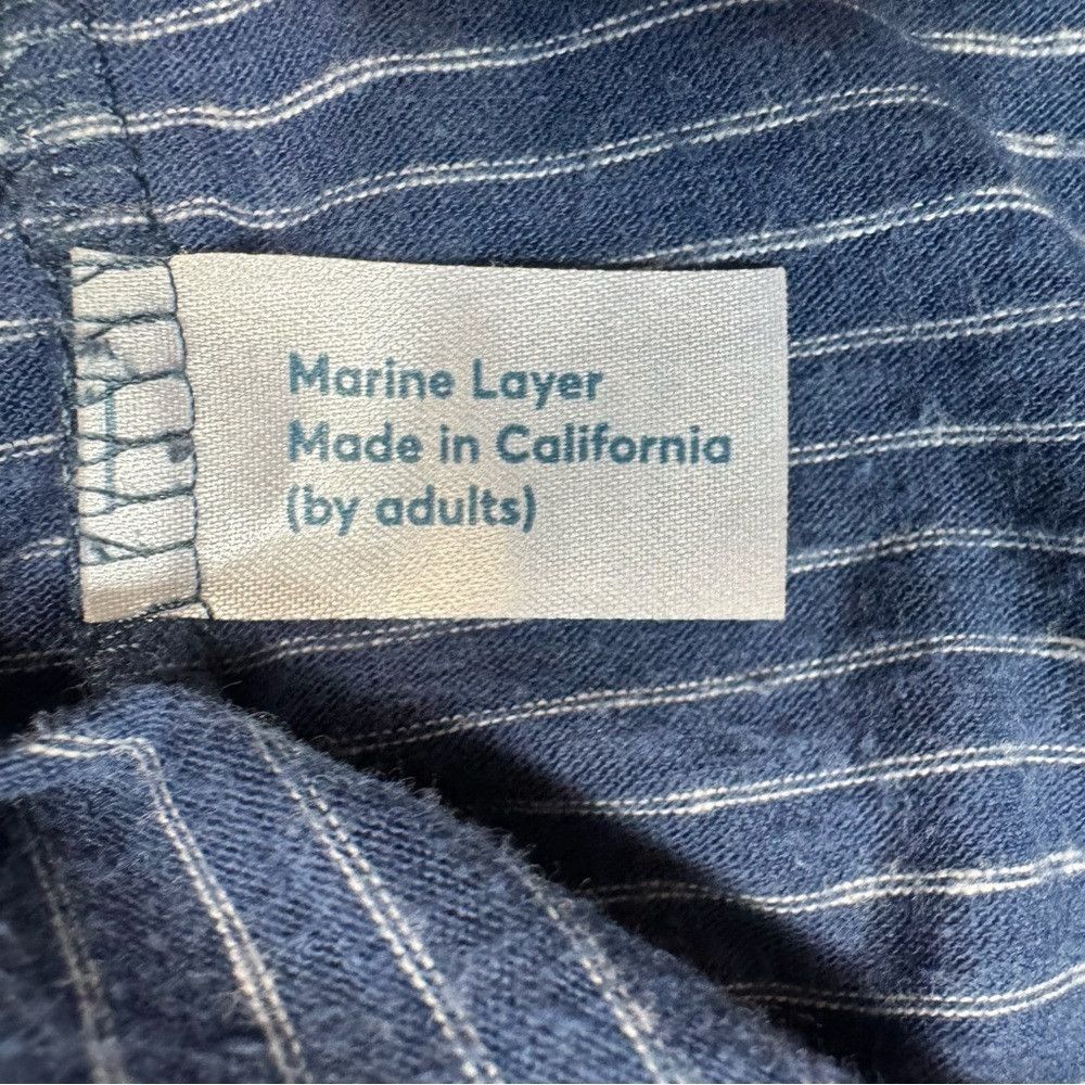 Marine Layer Marine Layer Benson Crewneck Blue Striped Top Size S Size US S / EU 44-46 / 1 - 7 Thumbnail