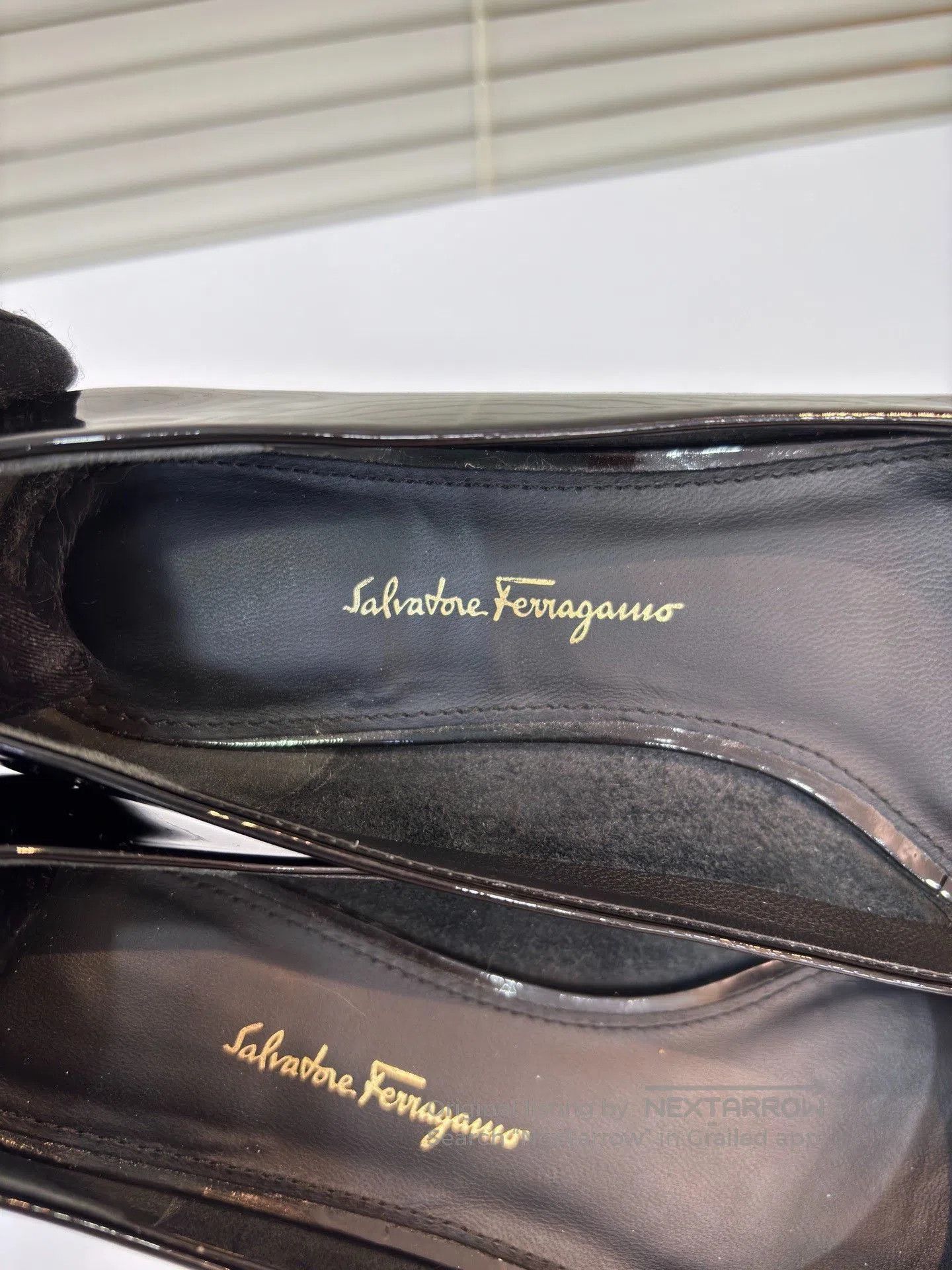 Salvatore Ferragamo Ferragamo Black Patent Leather Flats. Size US 4.5 / IT 34.5 - 9 Thumbnail