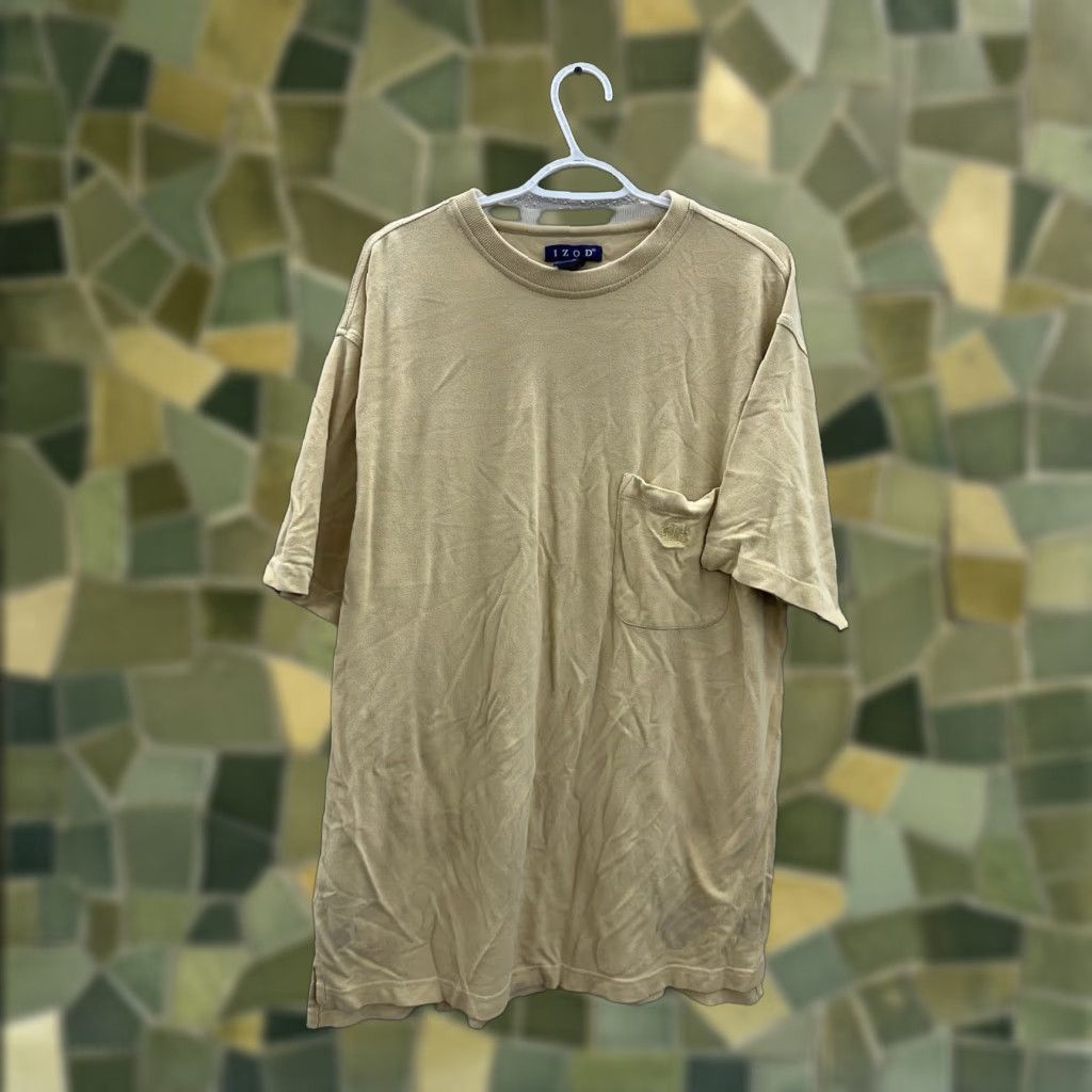 Izod IZOD Shirt Mens Large Yellow Short Sleeve Pocket Tee Cotton - Regular Fit - T-Shirt - 90s Y2K Theme - Mens, Color Yellow, Size L Size US L / EU 52-54 / 3 - 1 Thumbnail