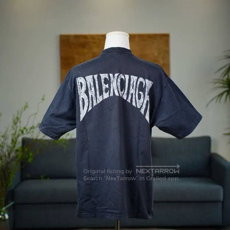 Balenciaga Balenciaga Black Hawaiian Island Palm Tree Short Sleeve Size US M / EU 48-50 / 2 - 2 Thumbnail