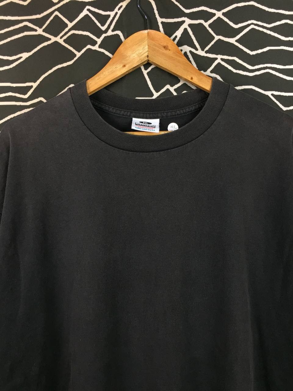 Rap Tees Vtg Pro Club Heavyweight Faded Black Plain Casual Tee Size US XXL / EU 58 / 5 - 3 Thumbnail