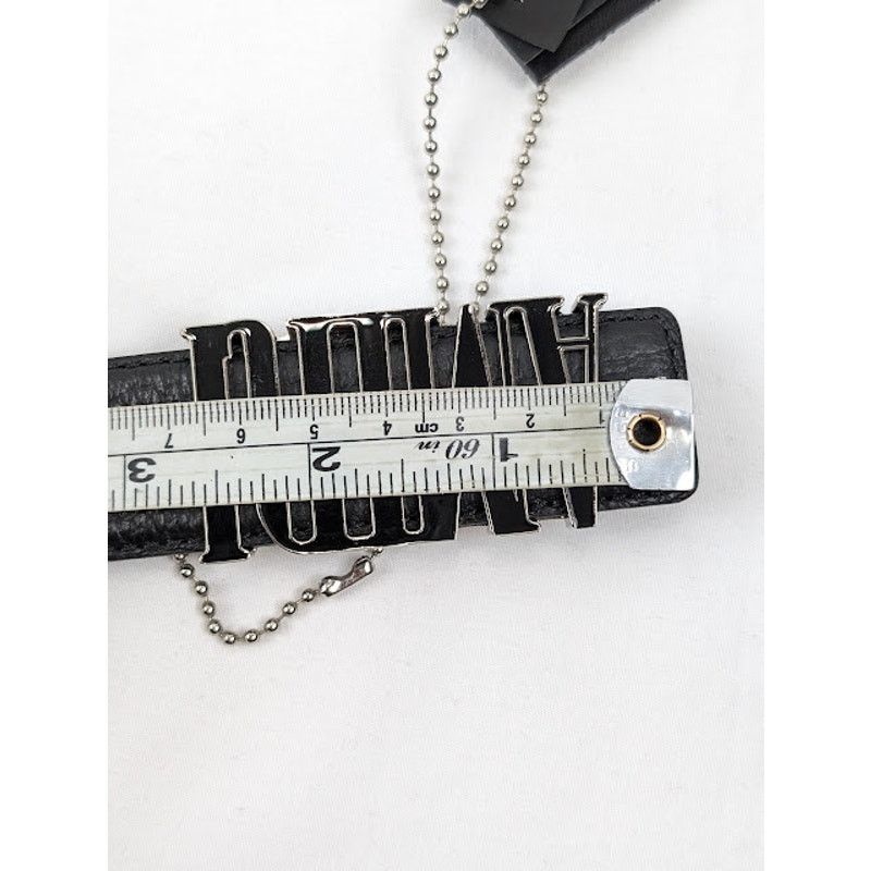 Amiri o1rshd1 Size: 70 / Pebbled Enamel Belt in Black Size 26 - 15 Thumbnail