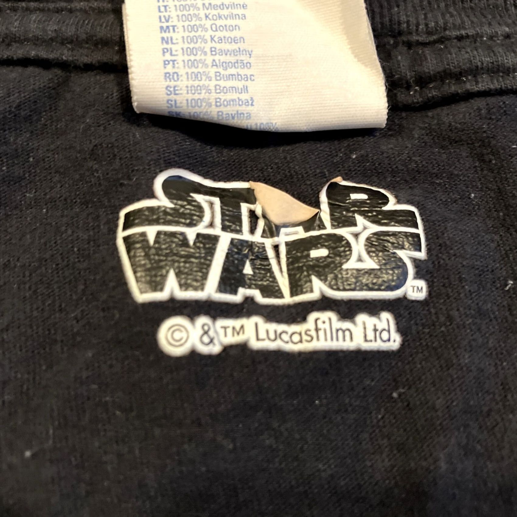 Star Wars VINTAGE Star Wars Classic Logo T Shirt Men’s XL Black Cotton Short Sleeve Crew Neck Graphic Tee Logo Star Wars Tag Men XL Mens Size US XL / EU 56 / 4 - 3 Thumbnail