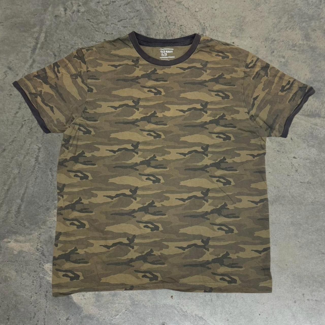 Old Navy × Vintage Vintage Y2K Old Navy Camo T-Shirt Size US XL / EU 56 / 4 - 1 Thumbnail