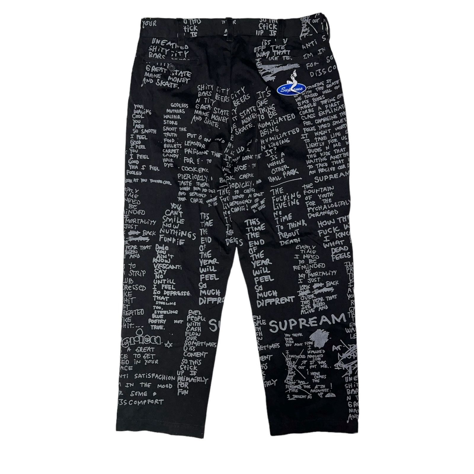 Supreme Supreme Gonz Poem Pin Up Girl Chino Work Pants | Grailed