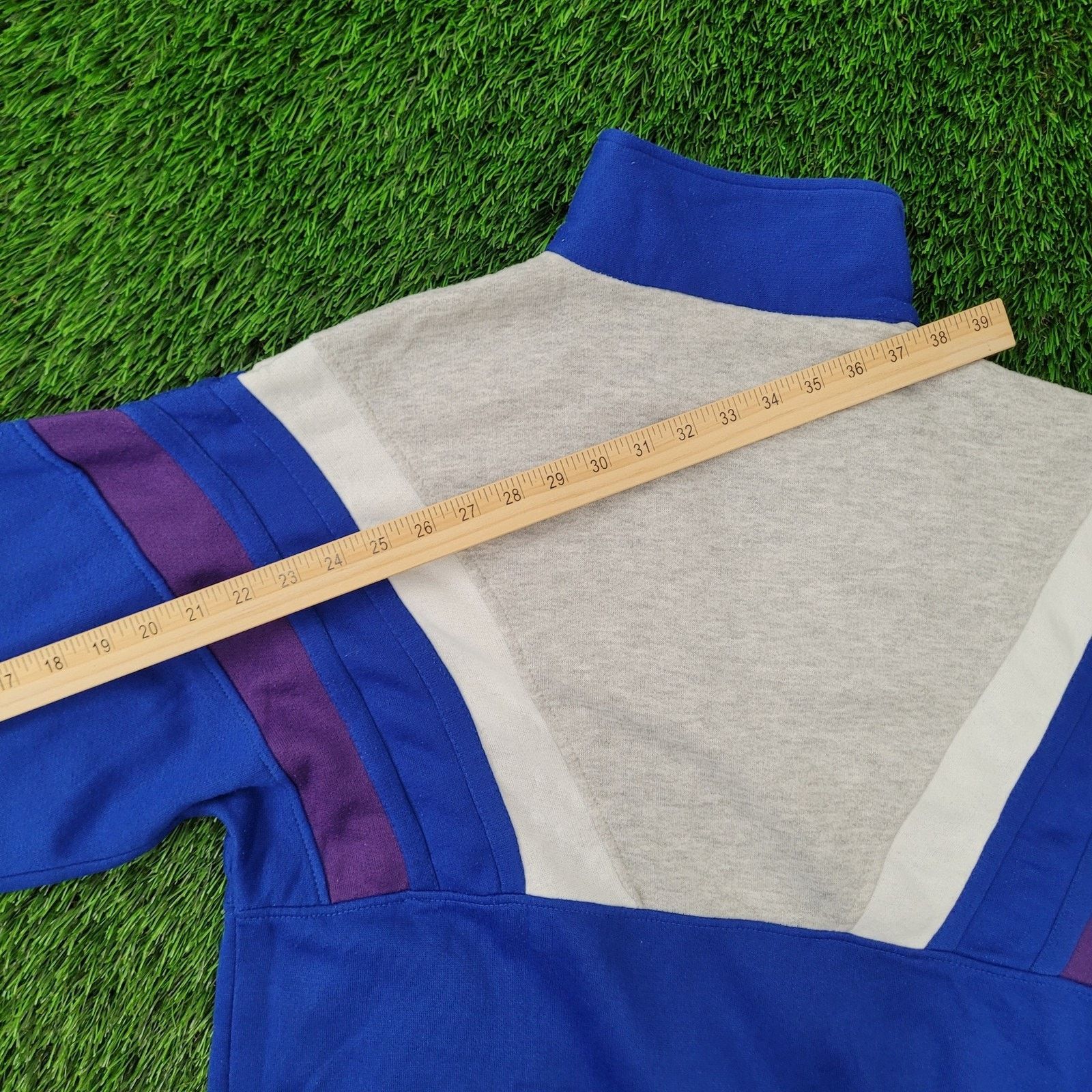 PONY Vintage 90s PONY Track Jacket Womens XL 23x24 Boxy Blue Gray Size XL / US 12-14 / IT 48-50 - 3 Thumbnail