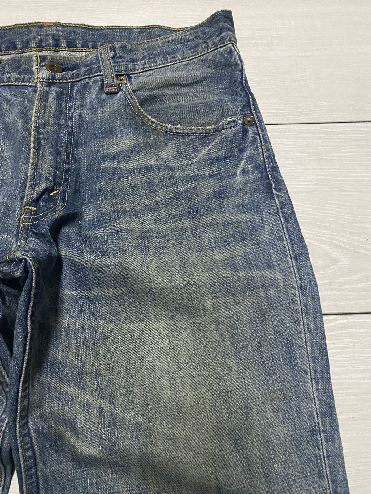 Levi's Vintage Levis 502 Mud Wash Whisker Loose Jeans Size US 32 / EU 48 - 8 Thumbnail