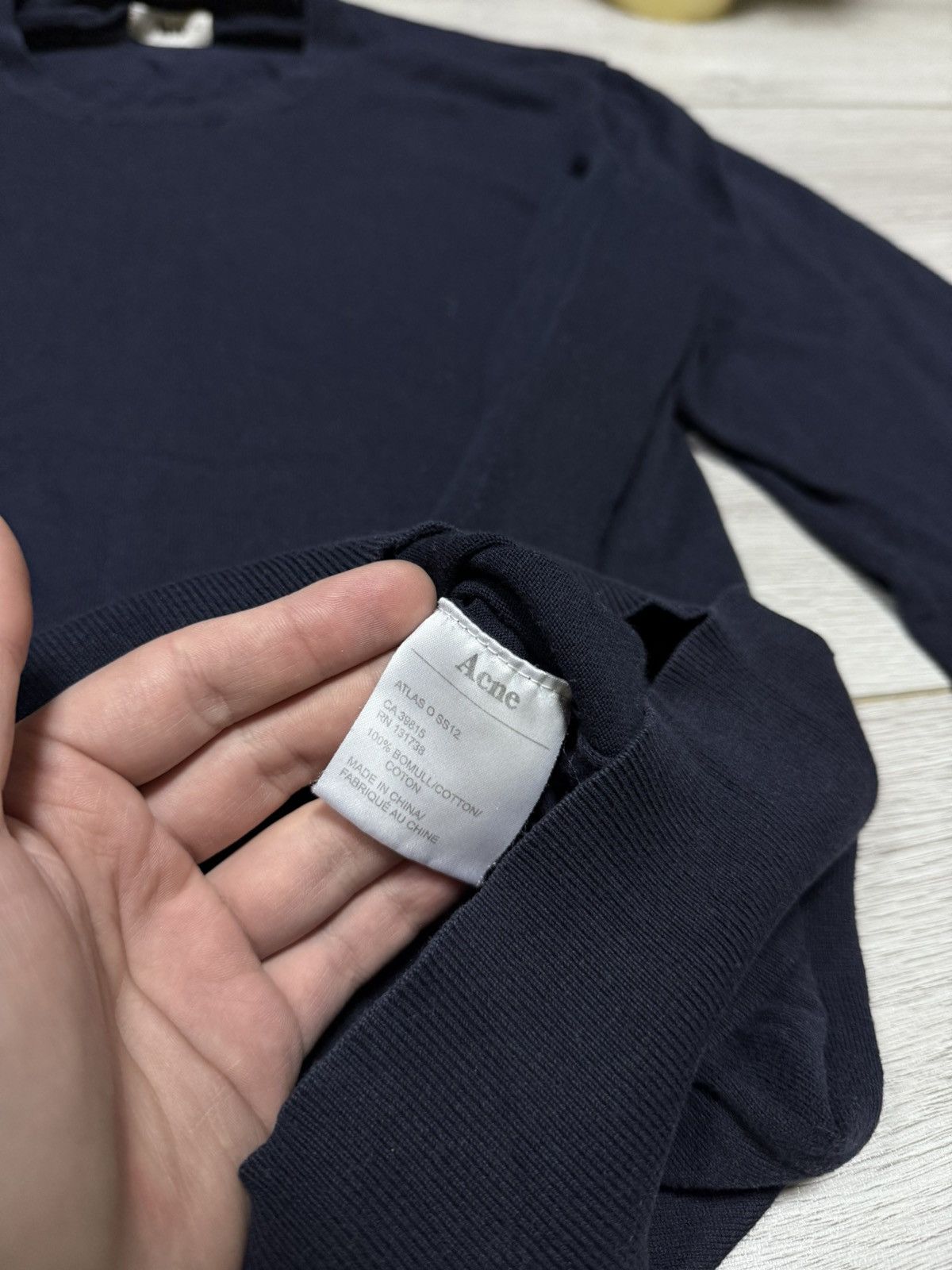 Acne Studios Acne Studios Atlas A logo sweater jumper crewneck Size US XL / EU 56 / 4 - 5 Thumbnail