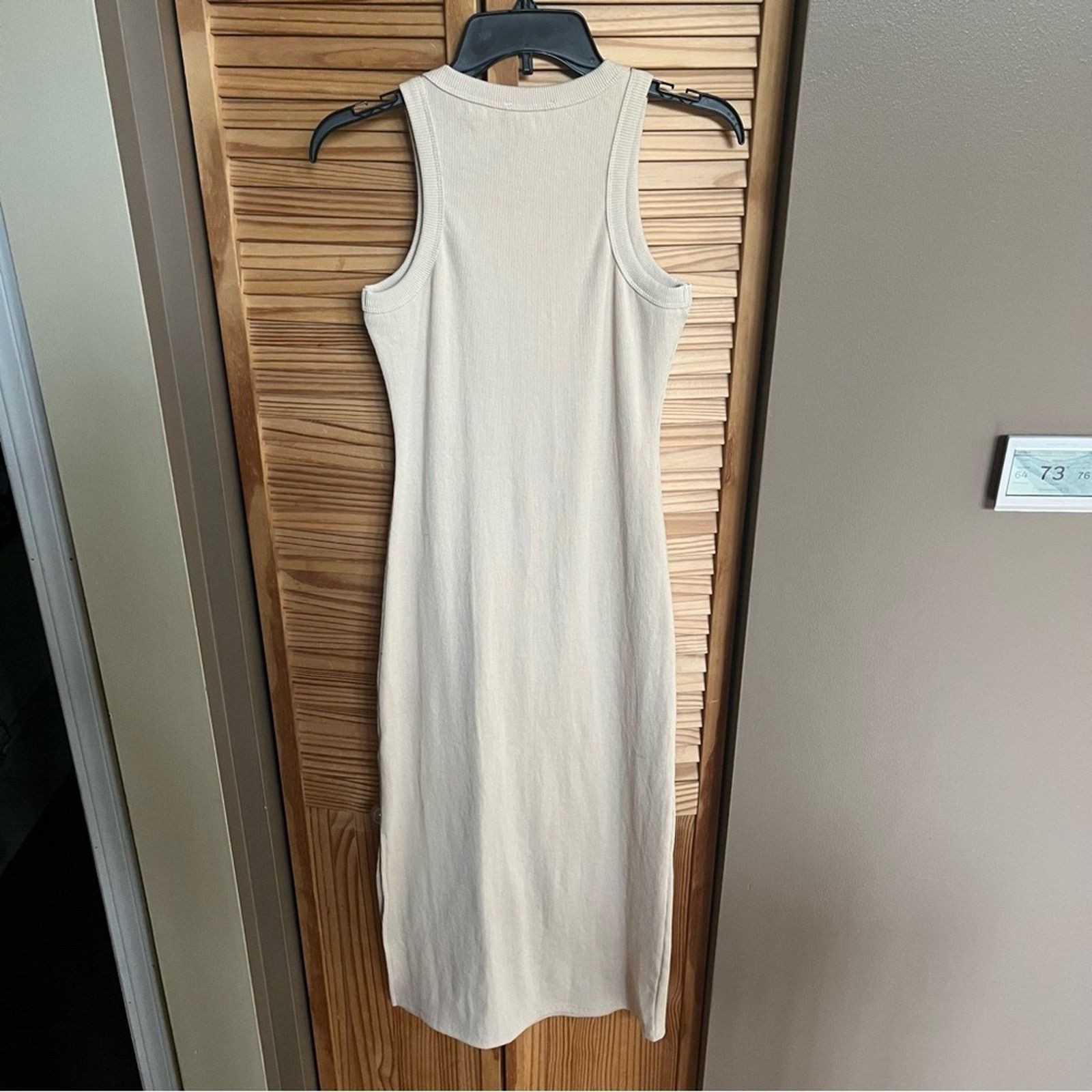 Other Mable Bodycon Tank Minidress Sz M Sleeveless Stretchy Beige Size M / US 6-8 / IT 42-44 - 5 Thumbnail