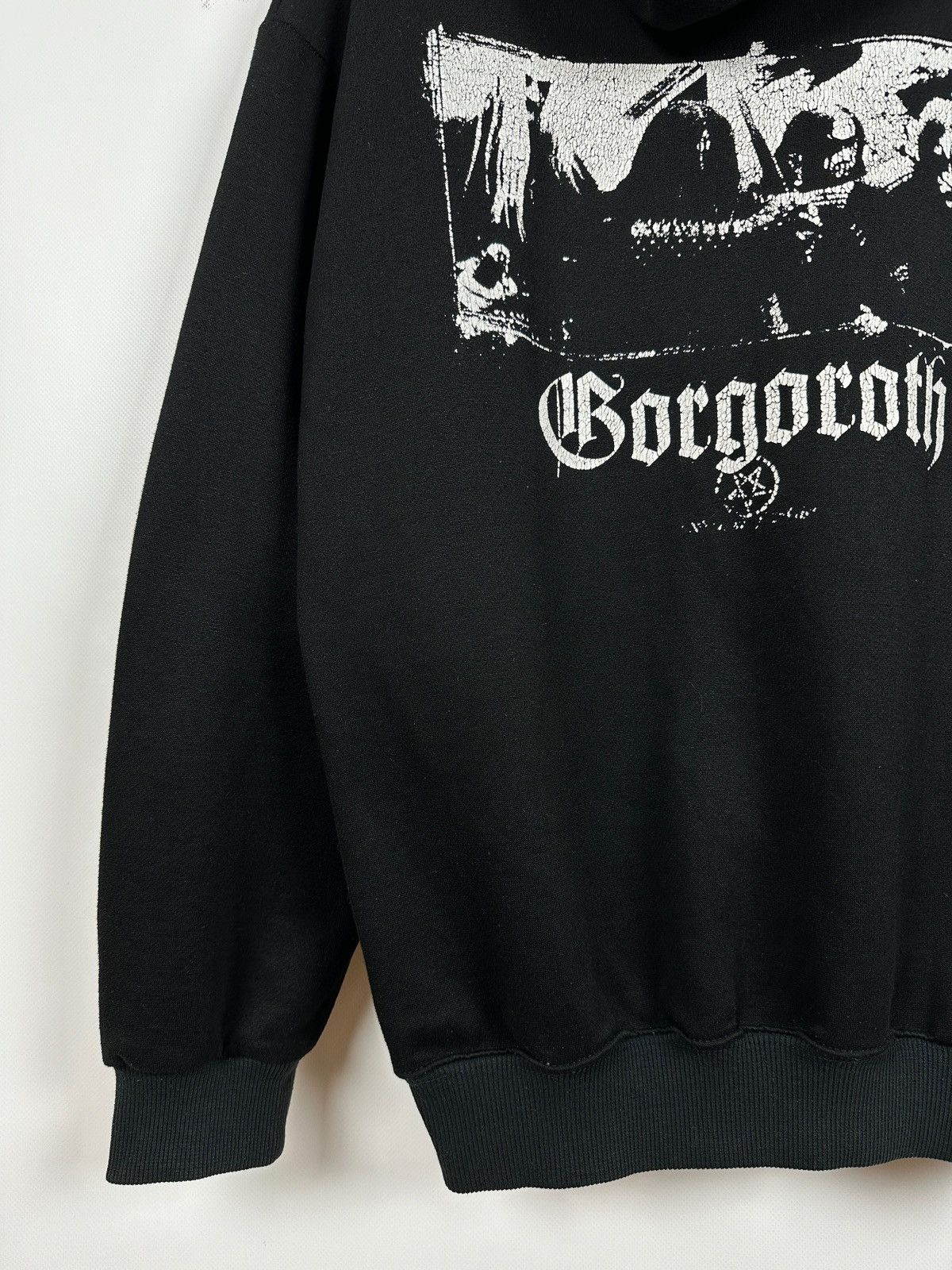 Band Tees Vintage Gorgoroth Antichrist Very Rare Black Metal Hoodie Size US XL / EU 56 / 4 - 15 Thumbnail