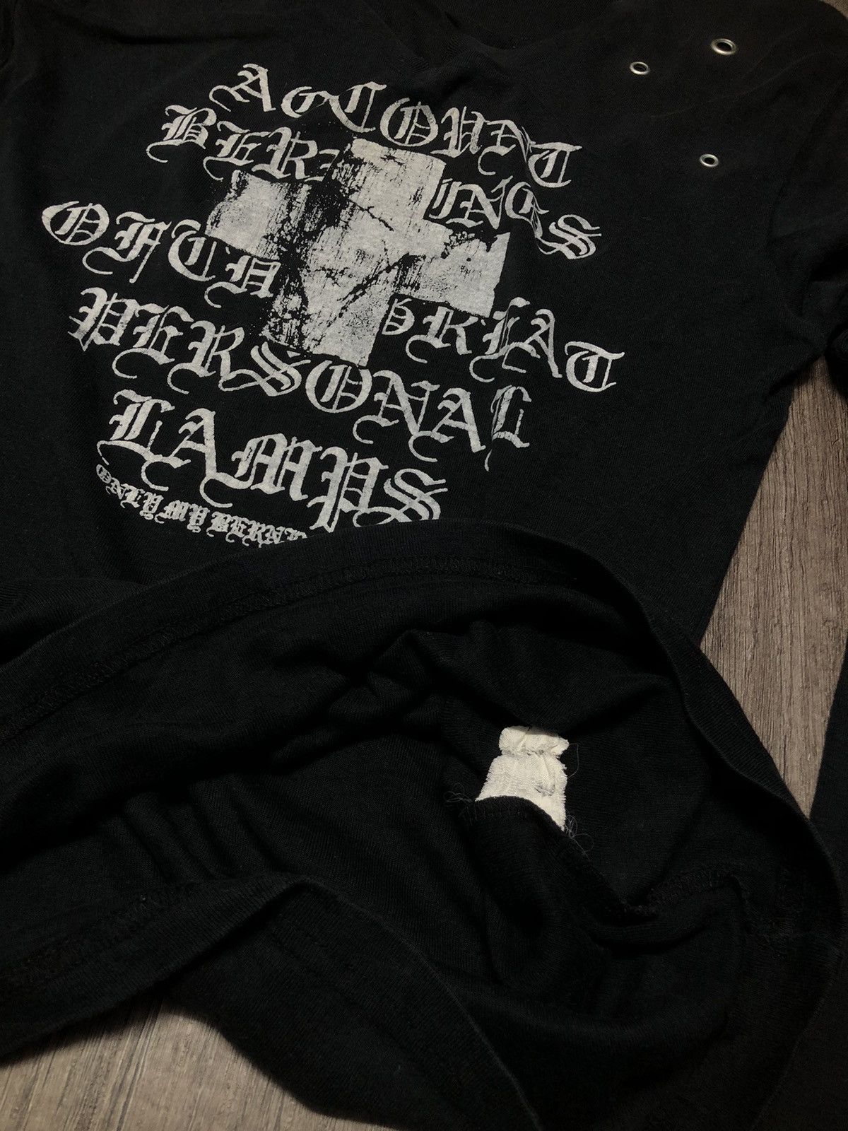 Japanese Brand Bernings Sho Black Label V Stitch Long Sleeve Tee Shirt Size US M / EU 48-50 / 2 - 18 Thumbnail